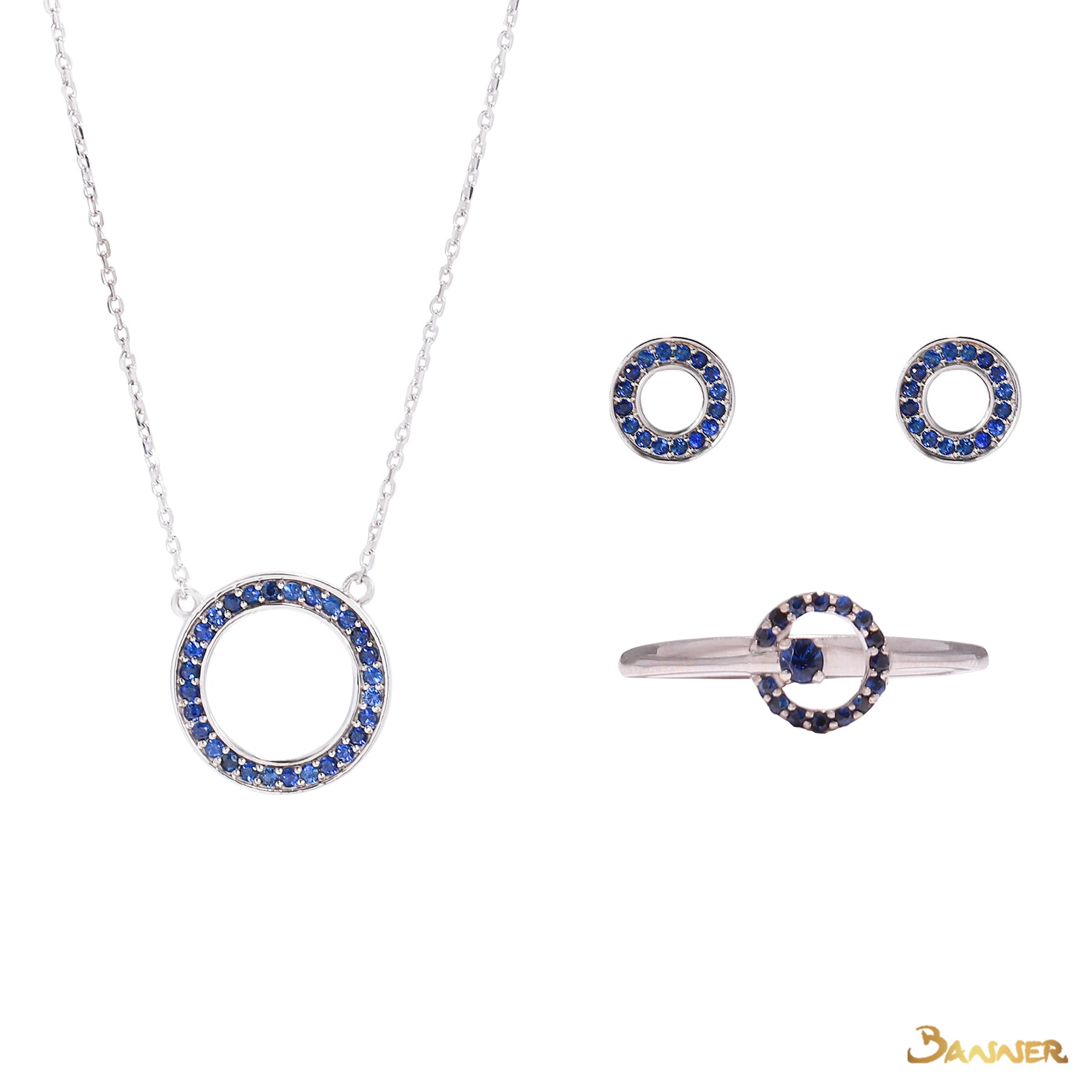 Sapphire Circle Set