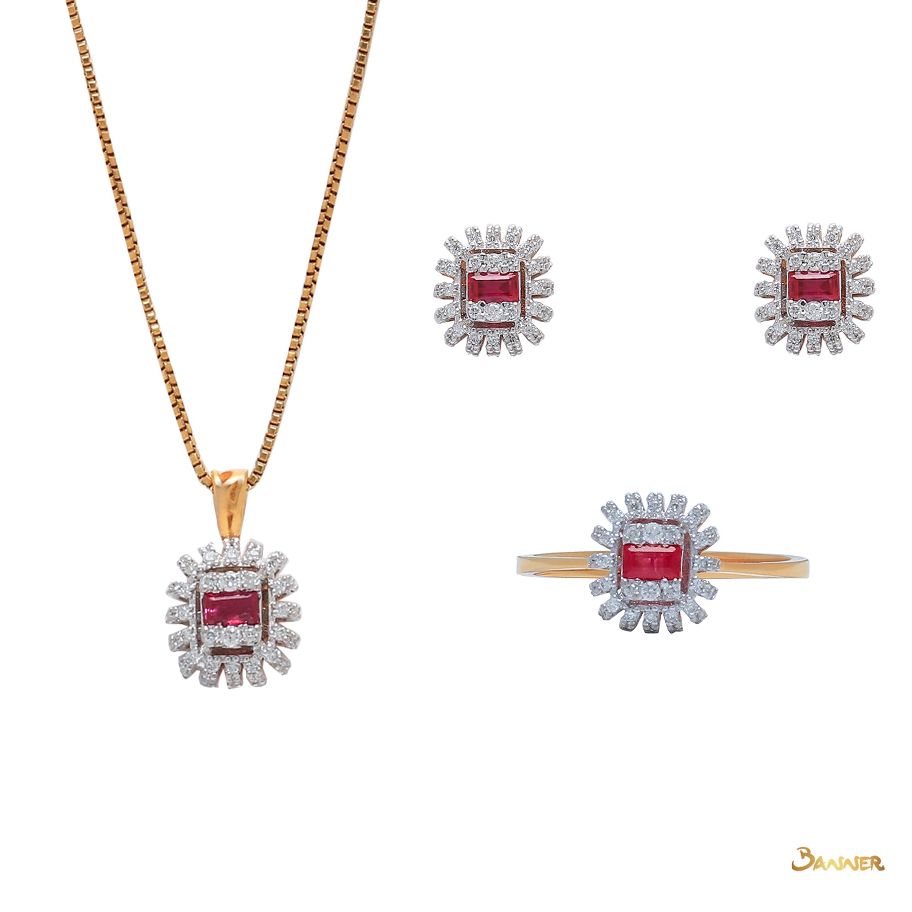 Ruby and Diamond Set