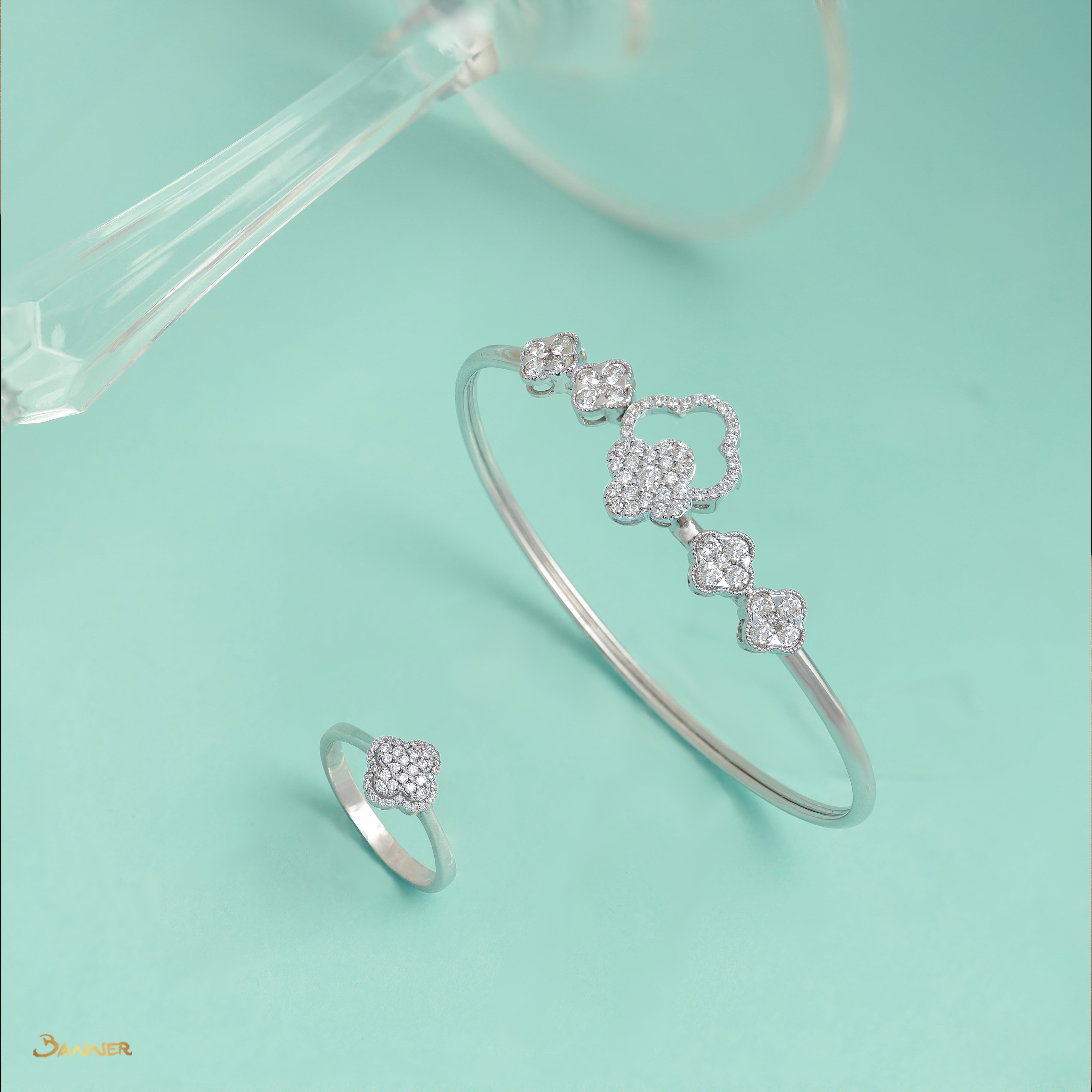 Diamond Clover Ring