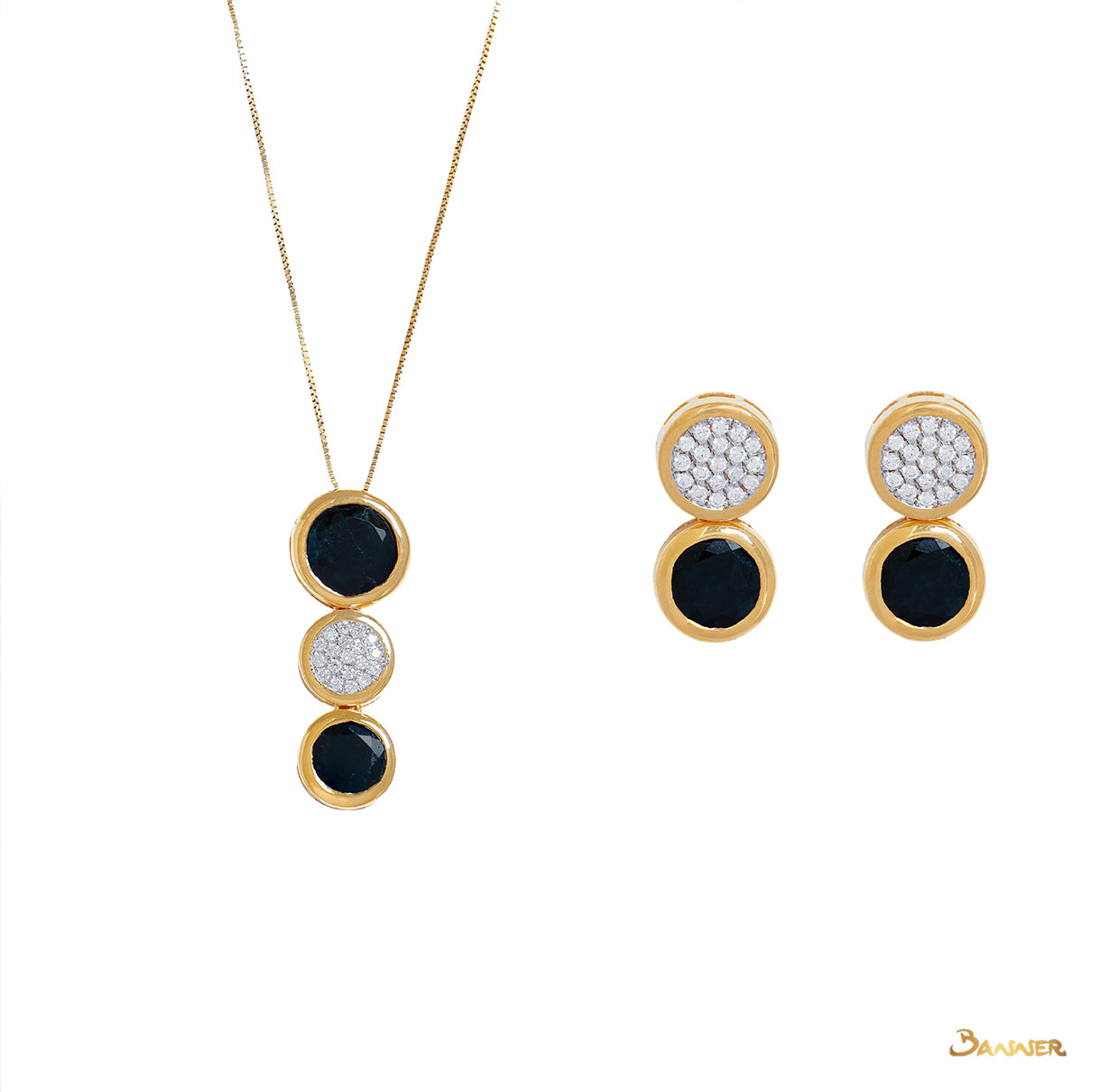 Black Jade and Diamond  Set