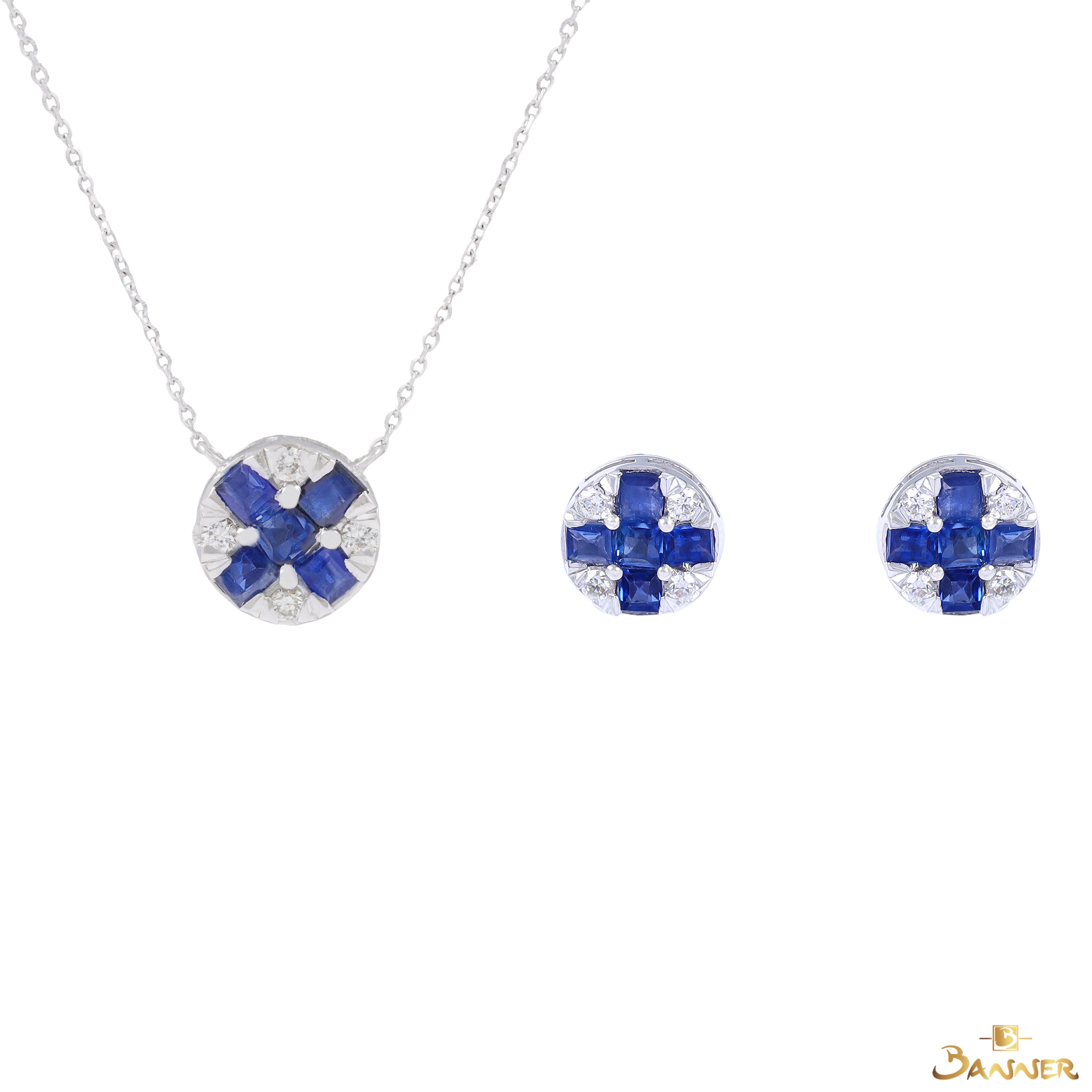 Sapphire and Diamond Checker Set