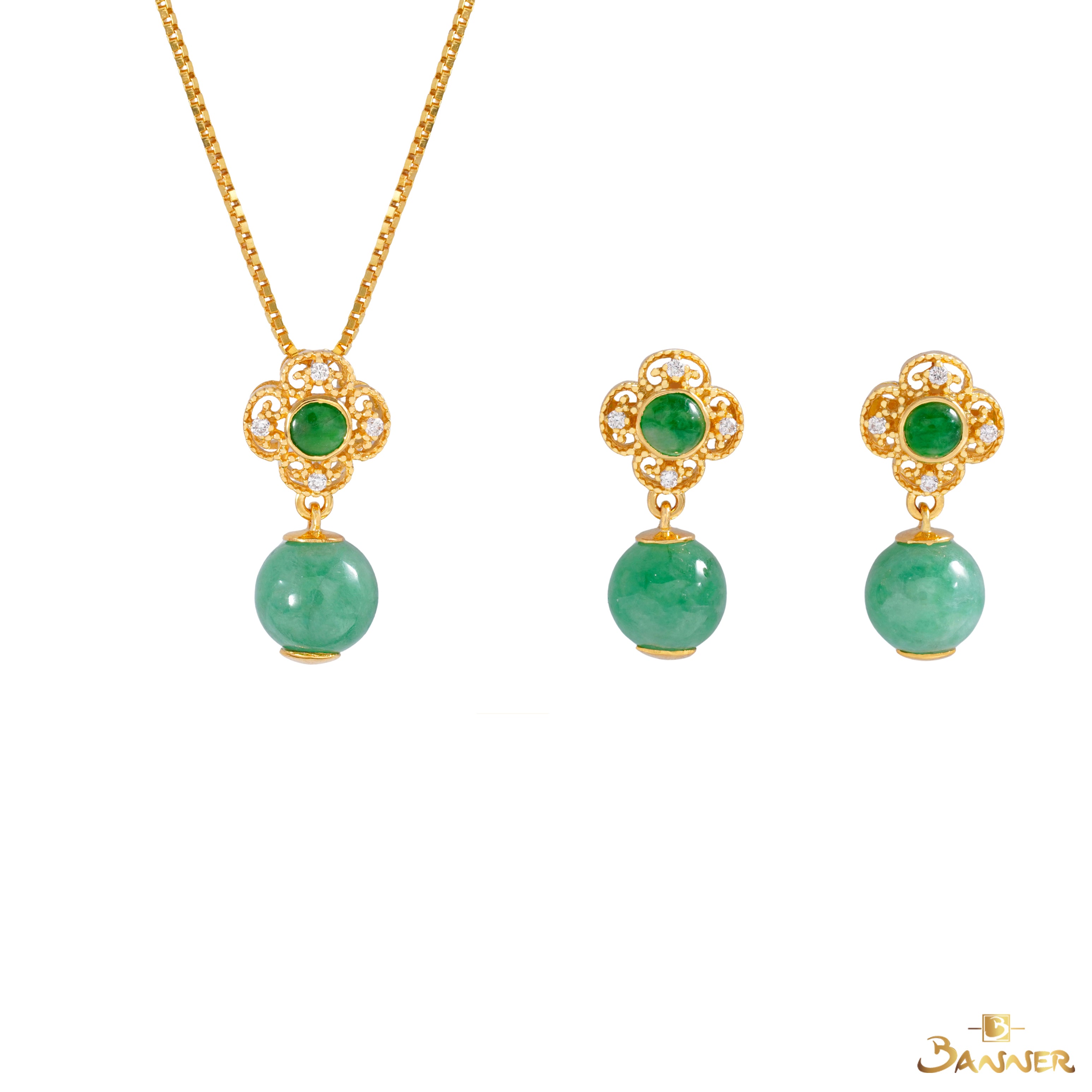 Jade and Diamond Kanote Set