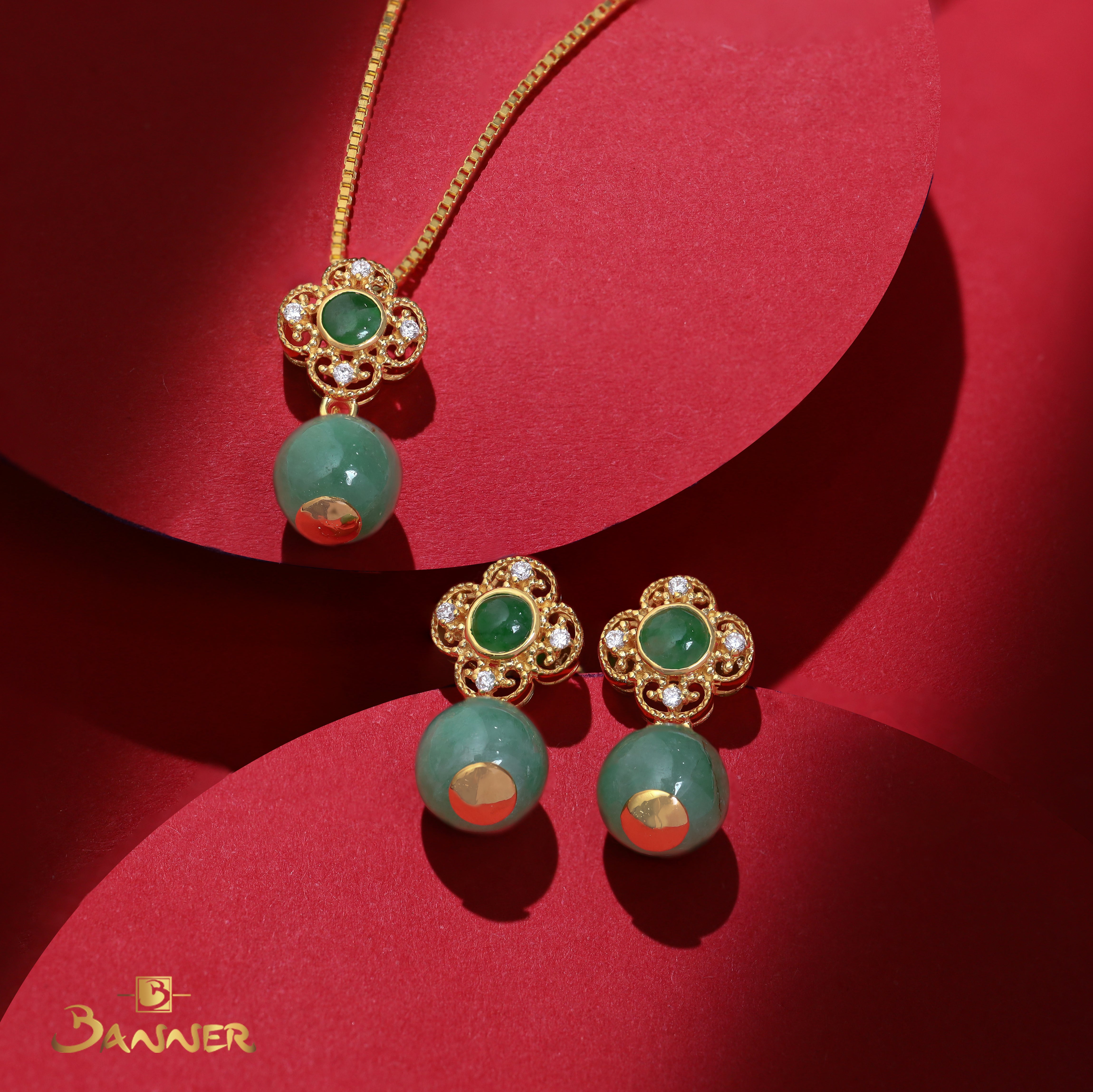 Jade and Diamond Kanote Set