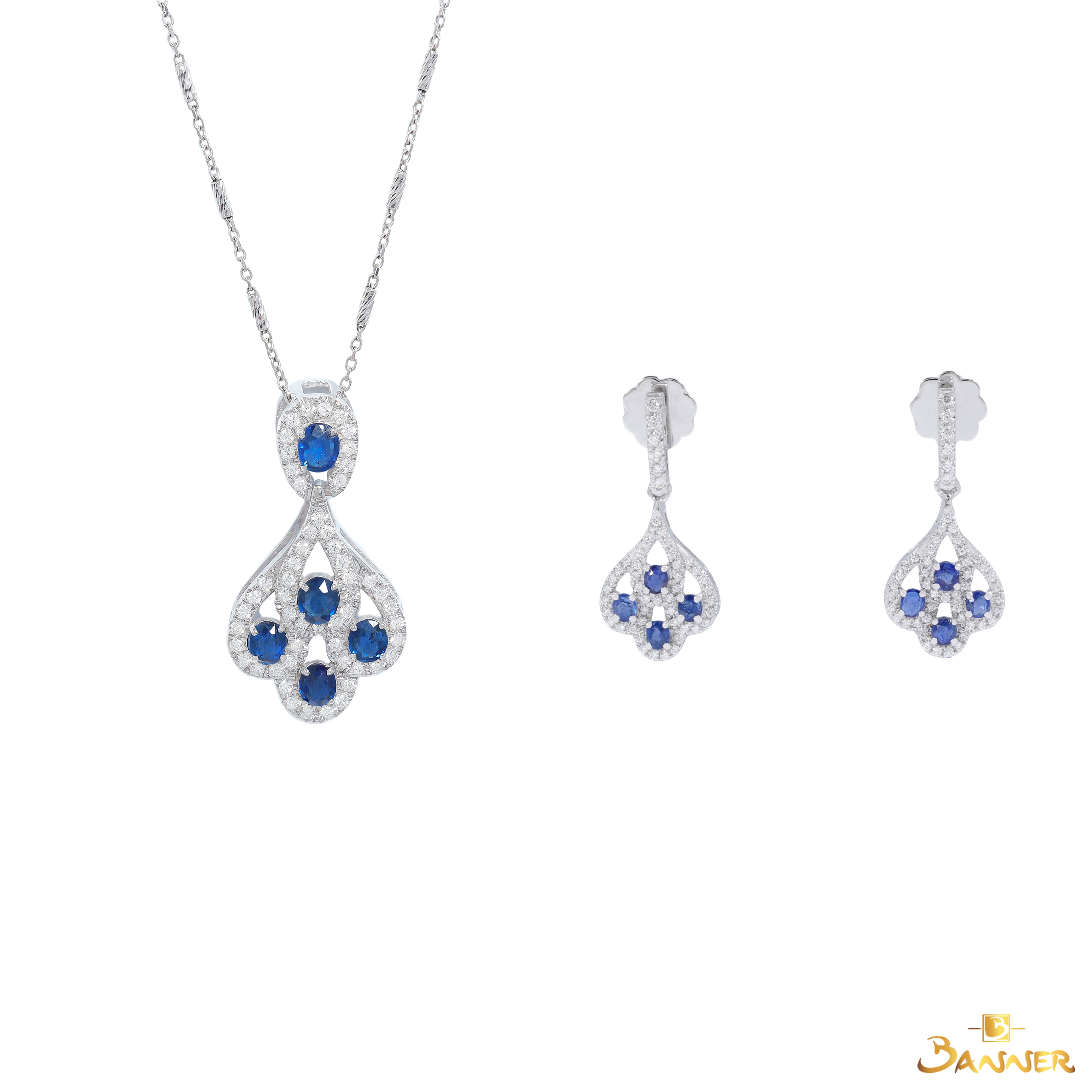 Sapphire and Diamond Pride Set