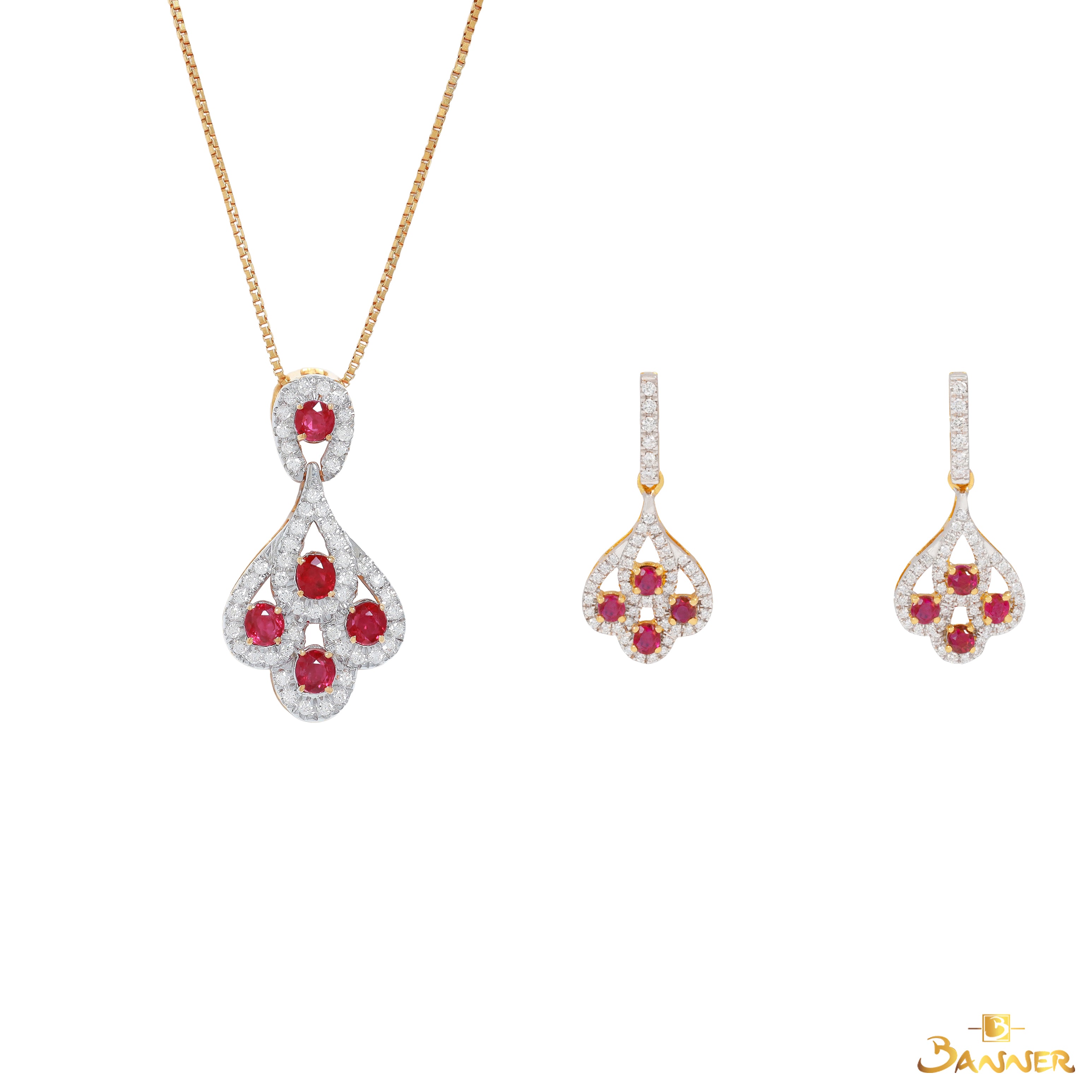 Ruby and Diamond Pride Set