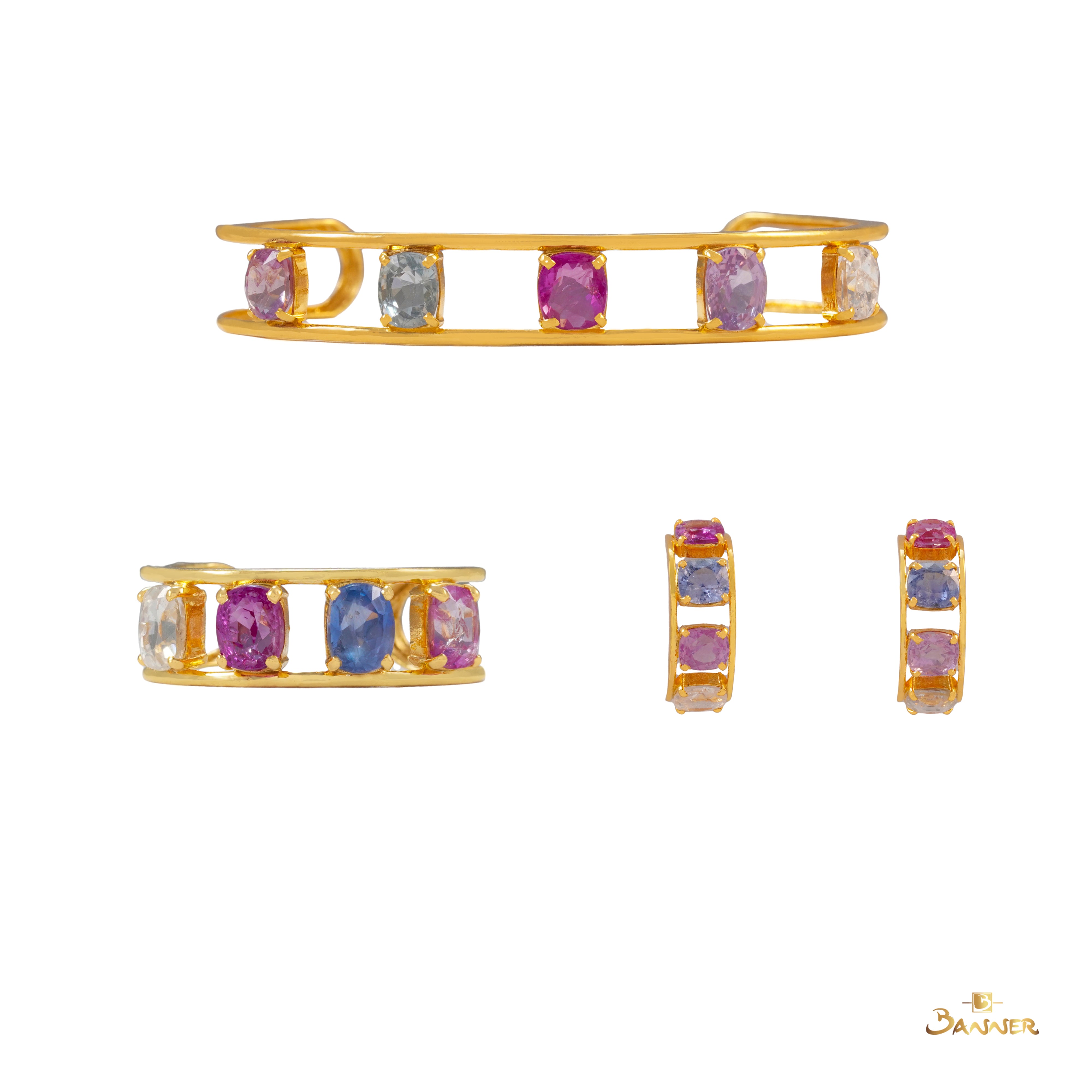 Multi-colored Sapphire Chroma Set