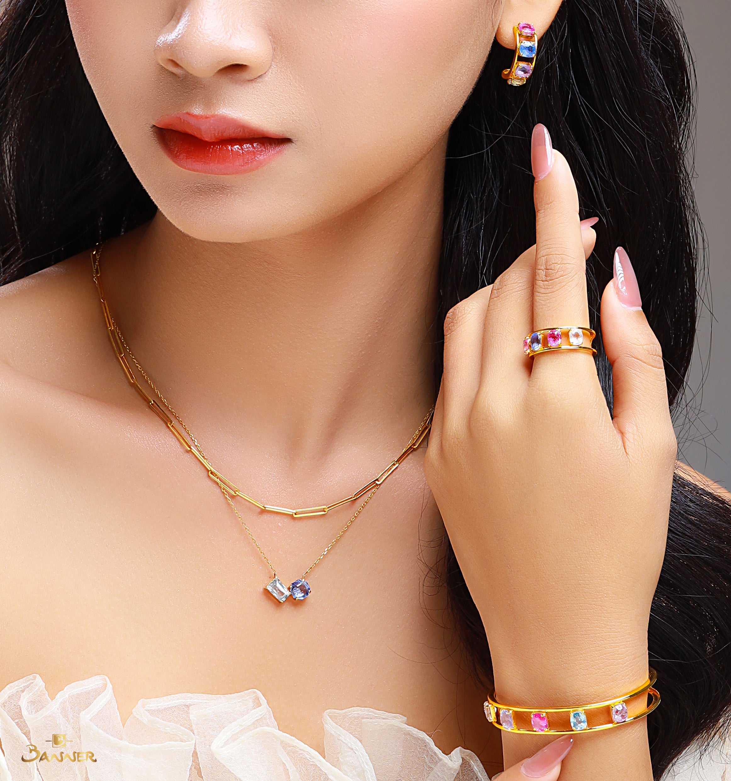 Multi-colored Sapphire Chroma Set