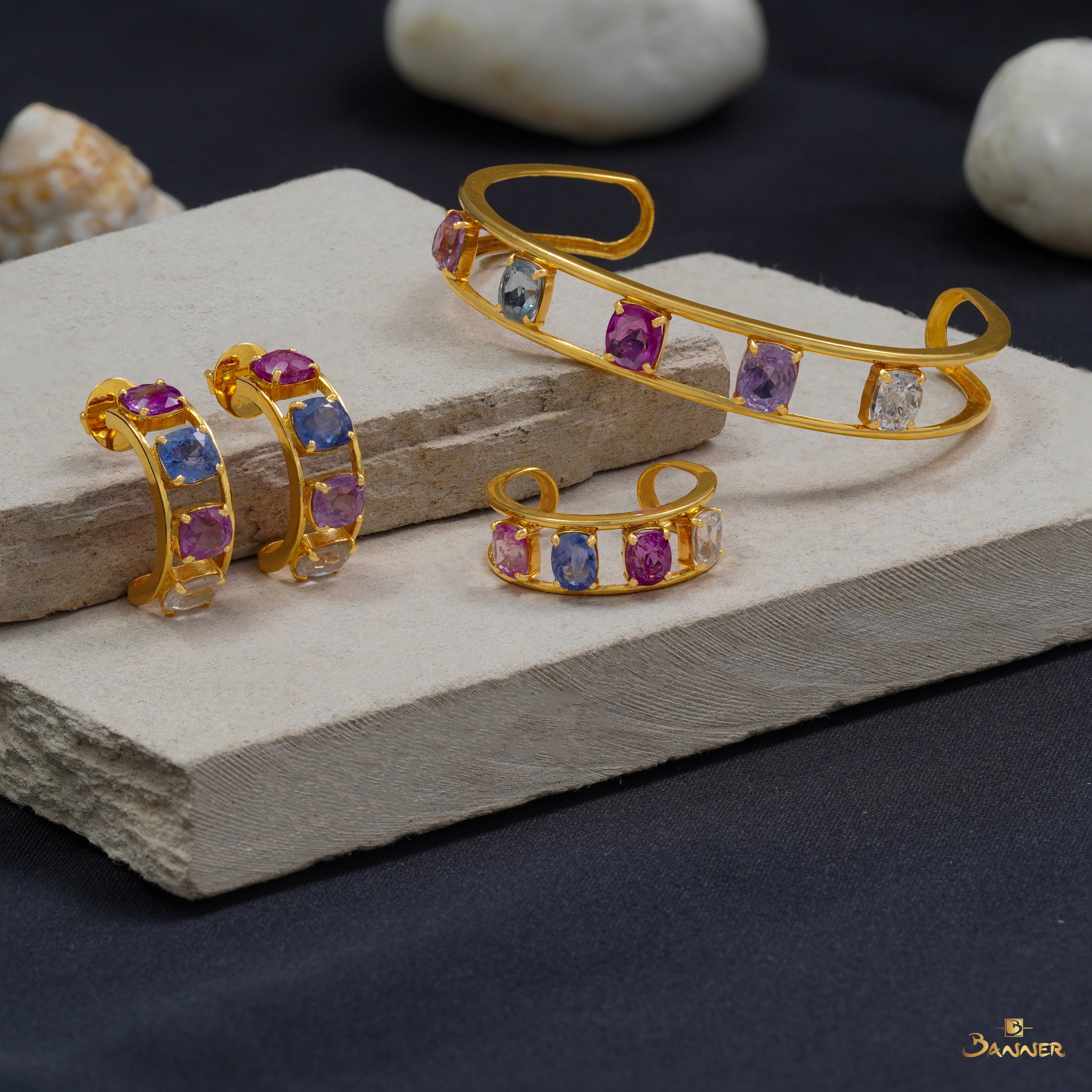 Multi-colored Sapphire Chroma Set