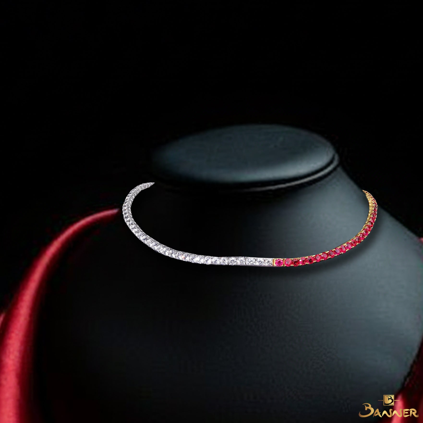 Ruby and Diamond Choker Set