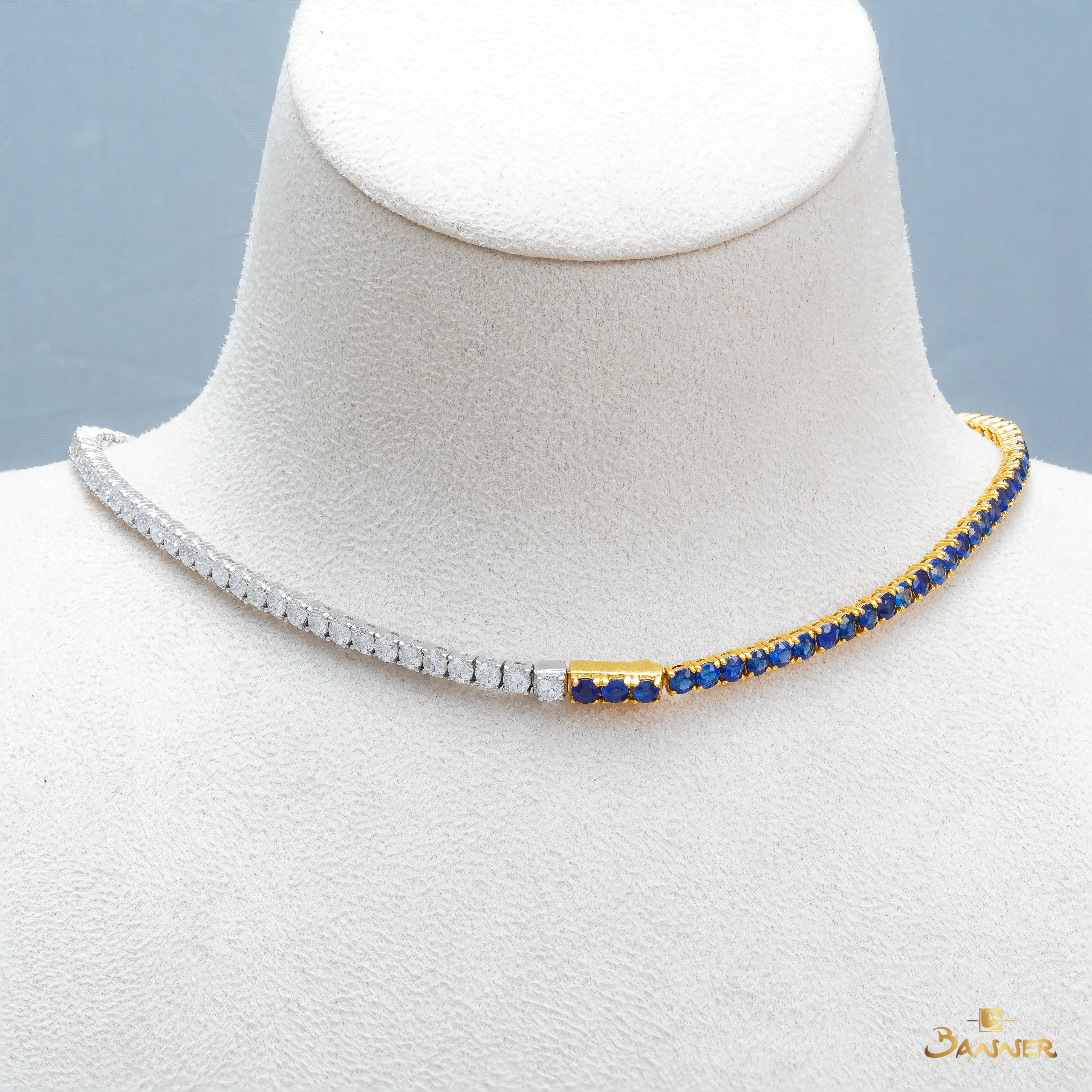 Sapphire and Diamond Choker Set