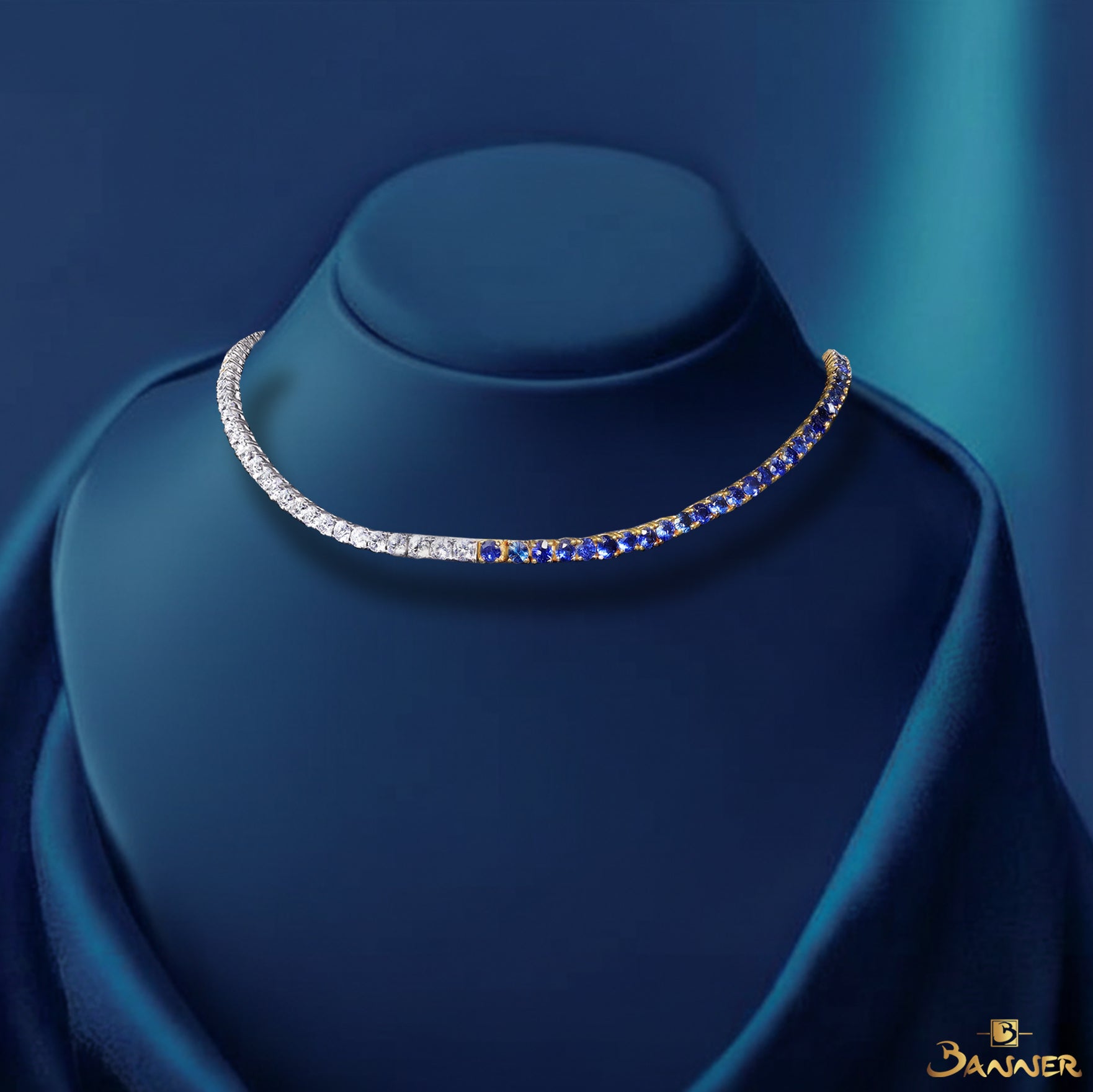Sapphire and Diamond Choker Set