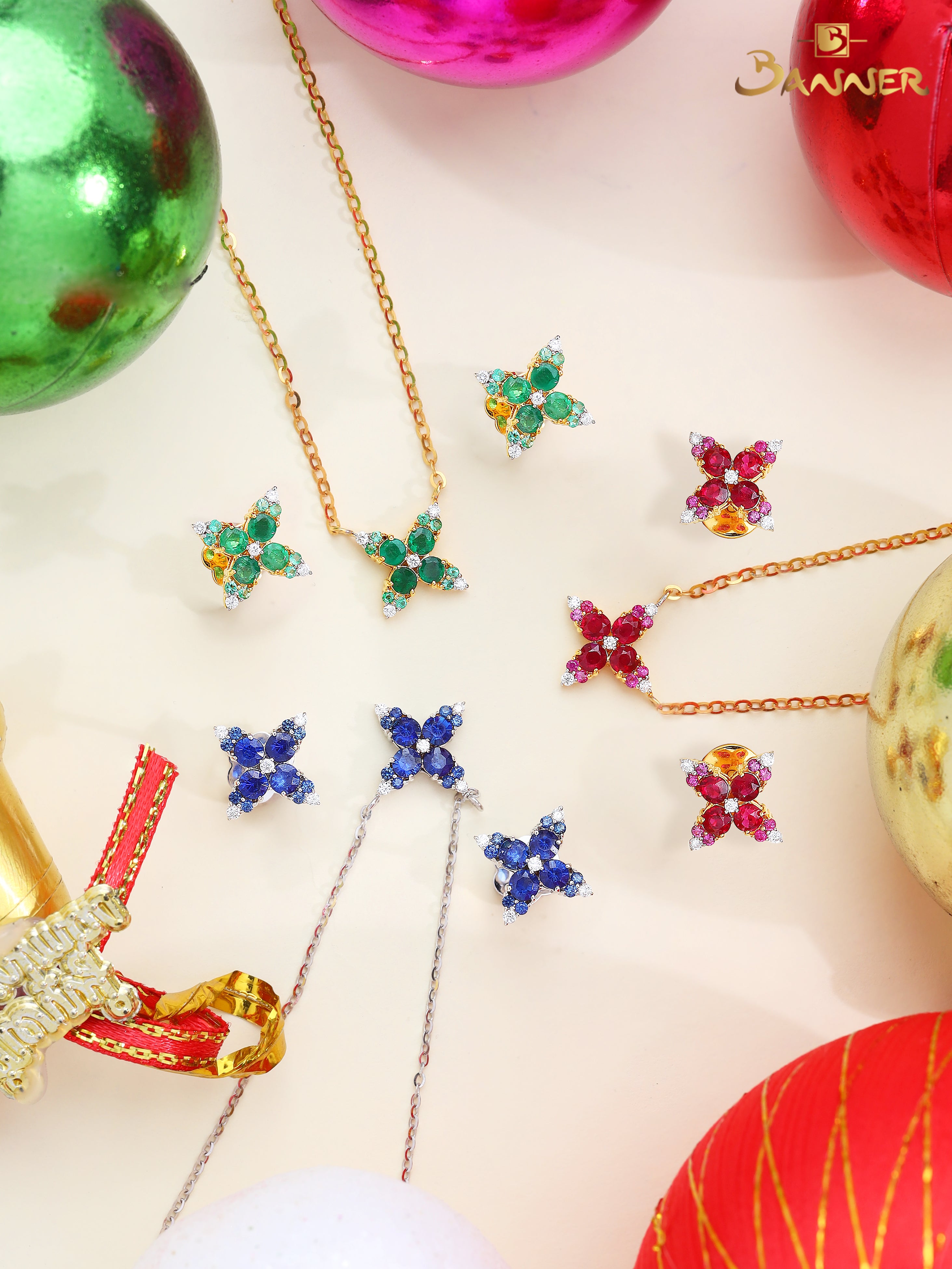 Emerald and Diamond Monarch Set