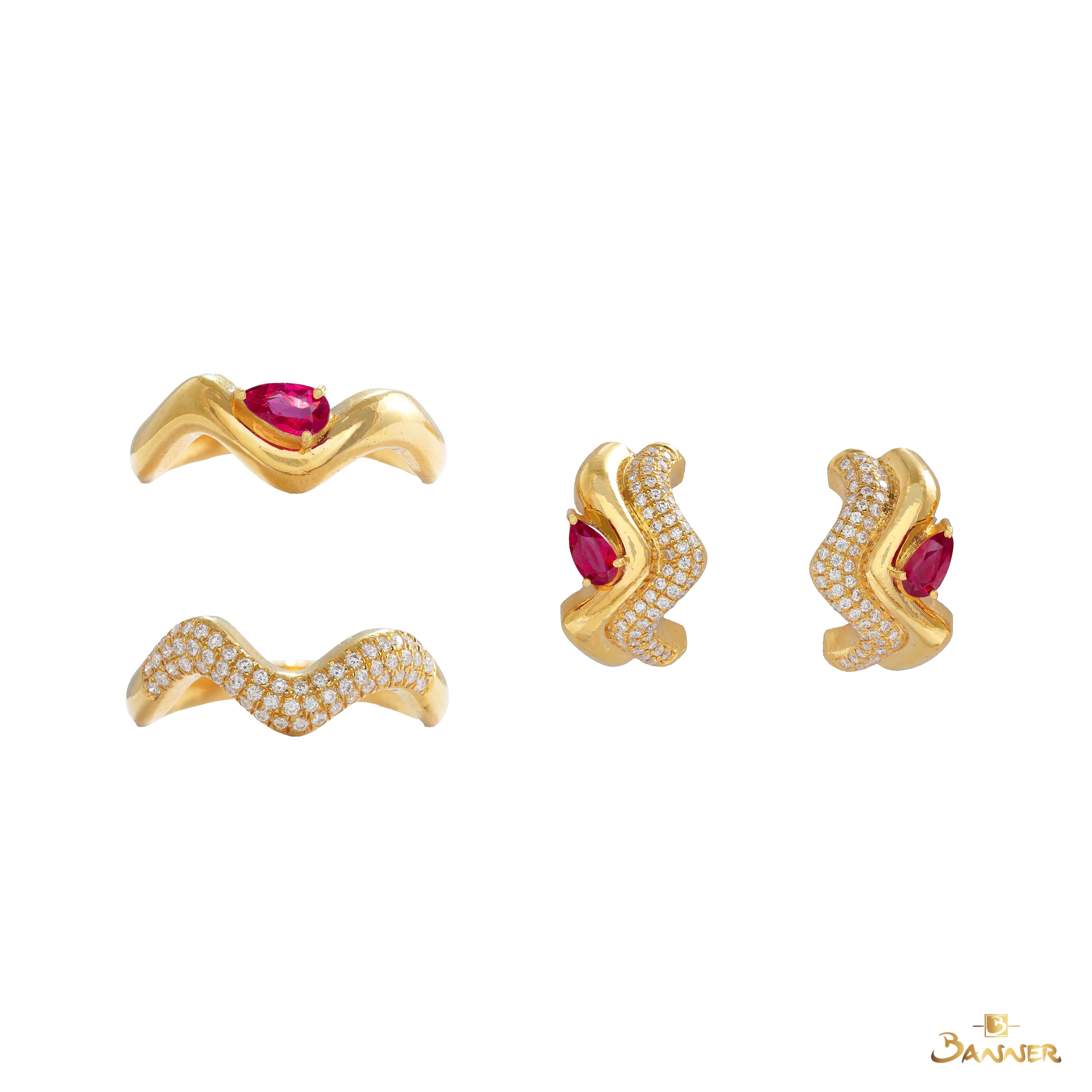 Ruby and Diamond Wave Set