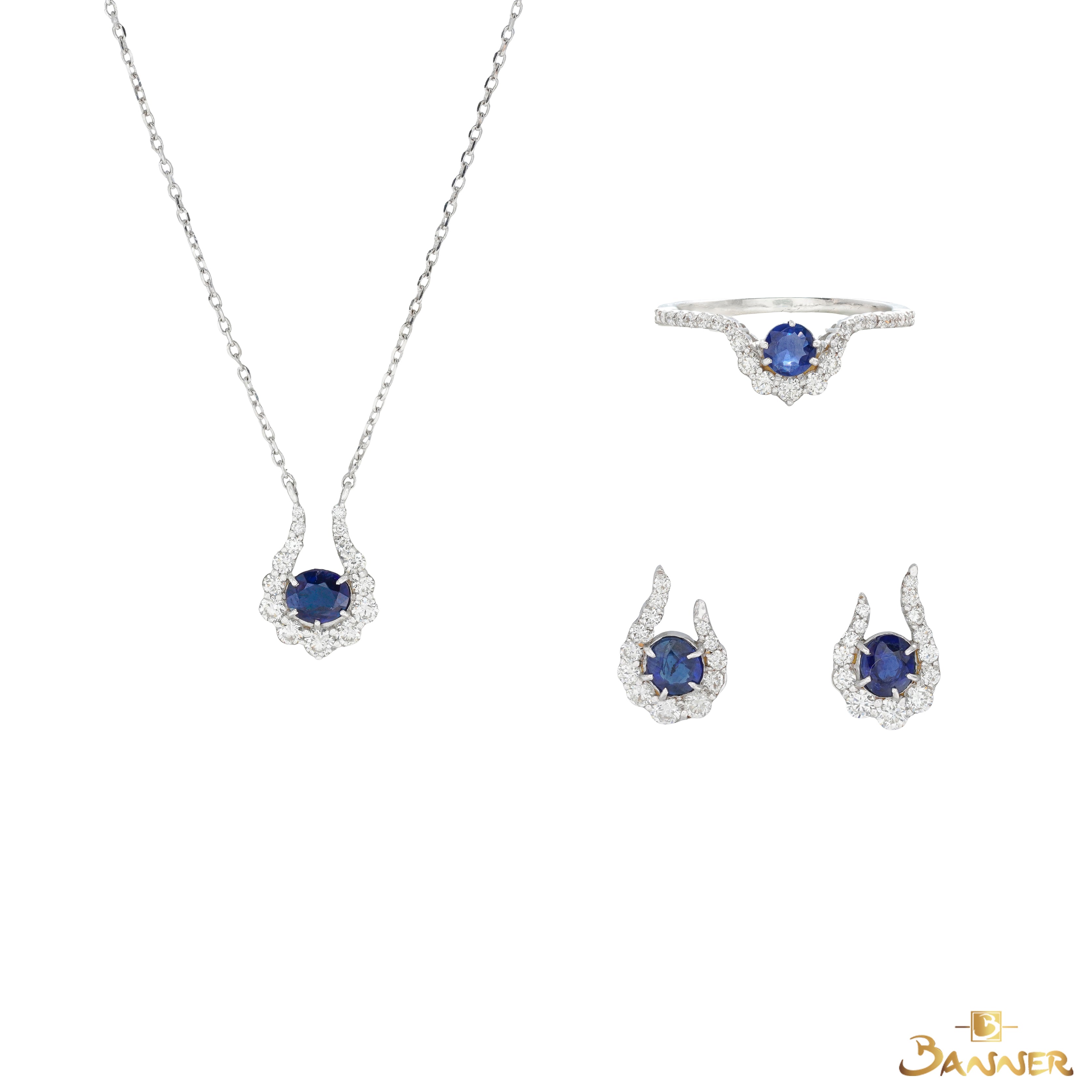 Sapphire and Diamond Stallion Set