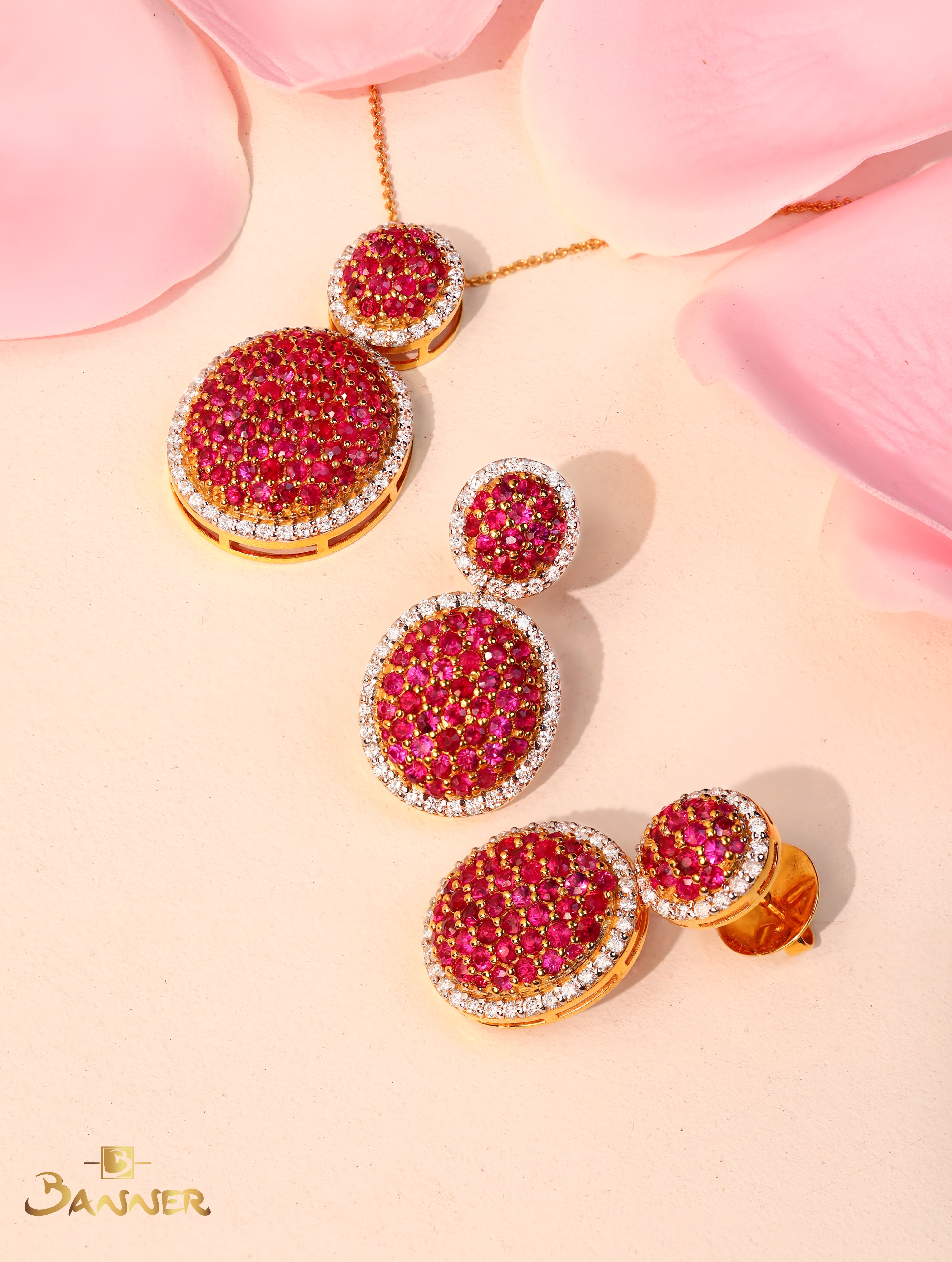 Ruby and Diamond Crimson Caviar Set
