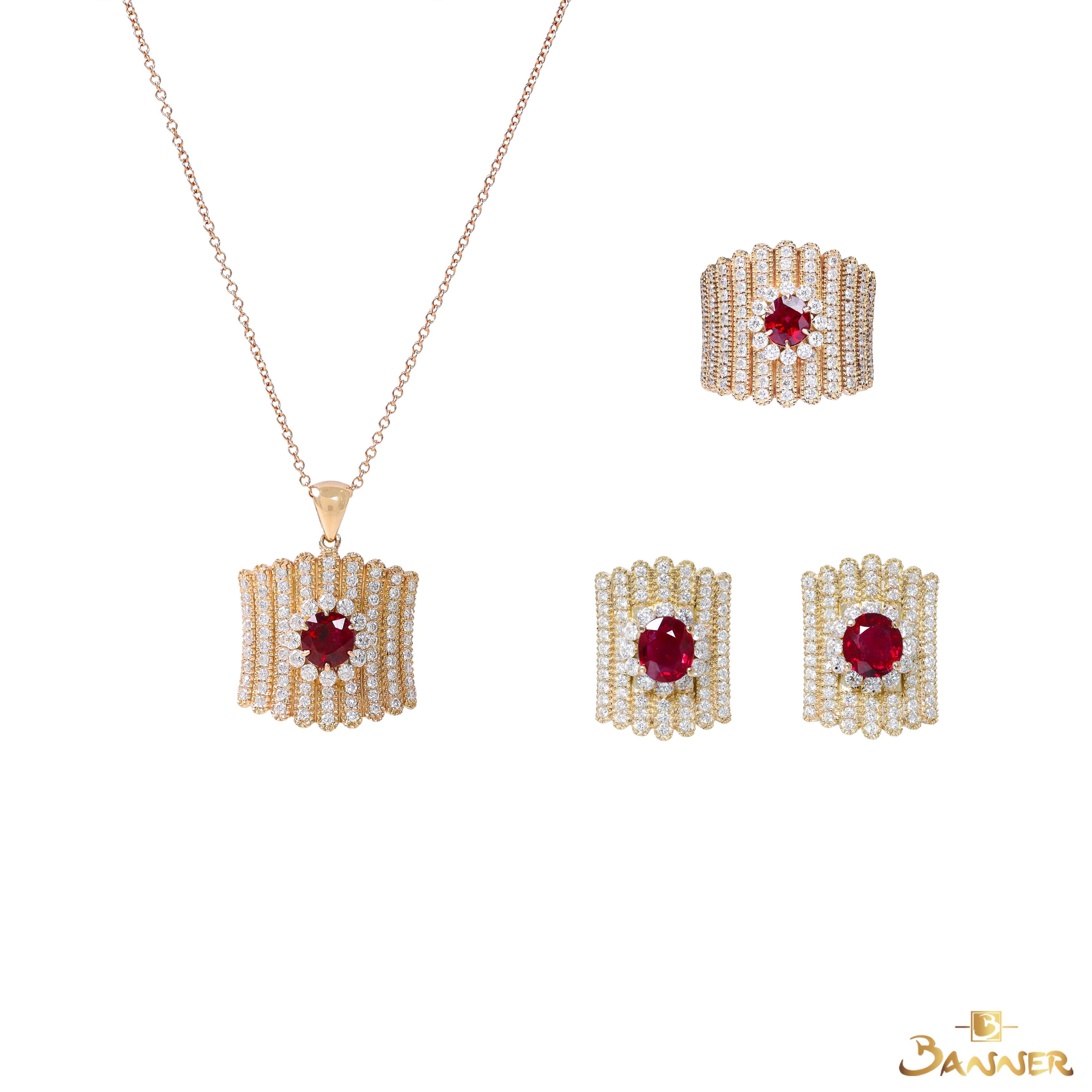 Ruby and Diamond Set