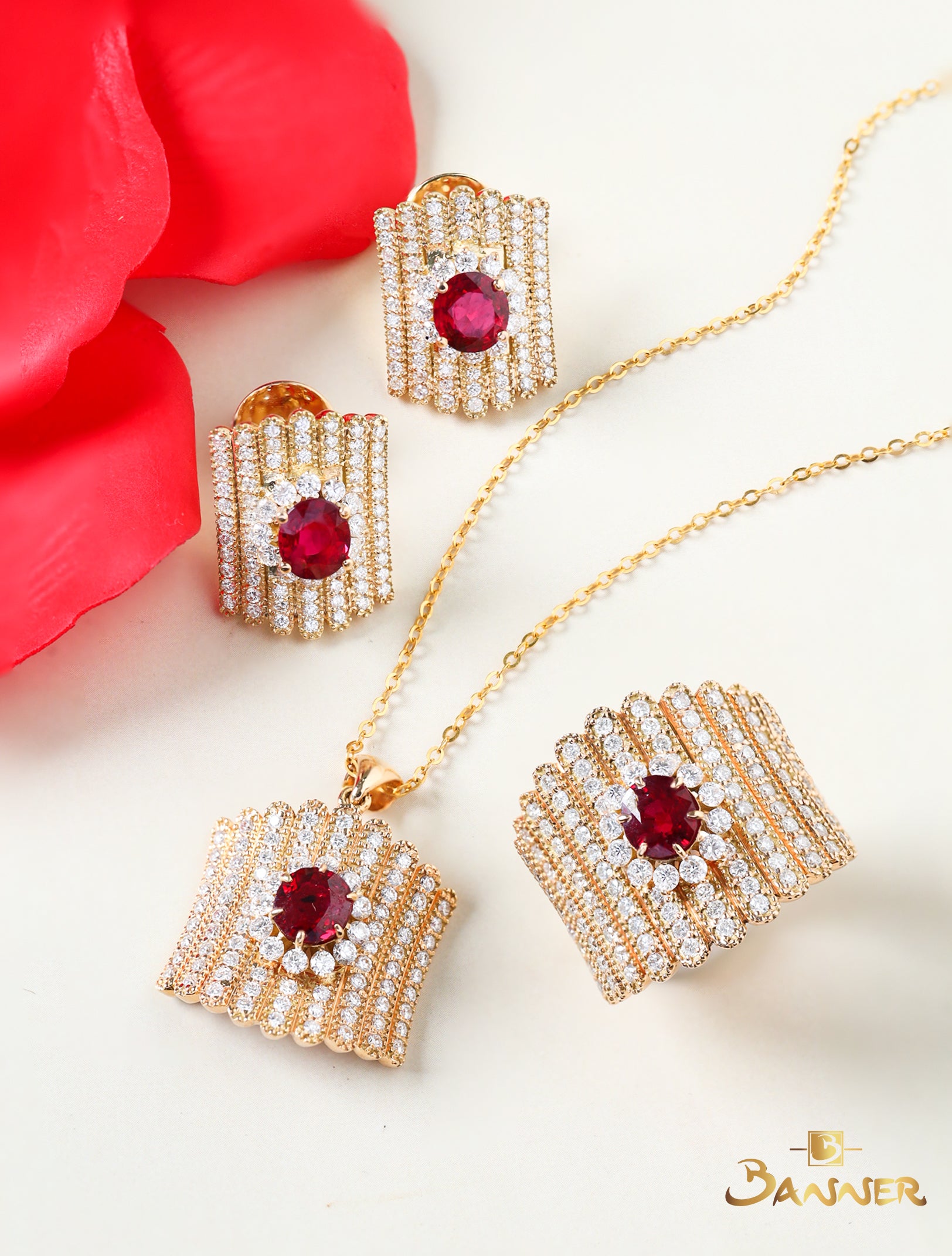 Ruby and Diamond Set