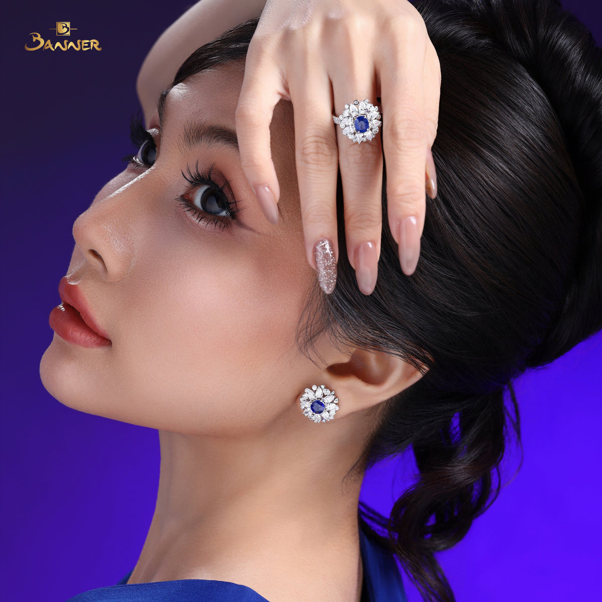 Sapphire and Diamond Set
