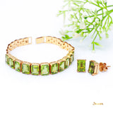 Peridot Emerald Cut Bracelet