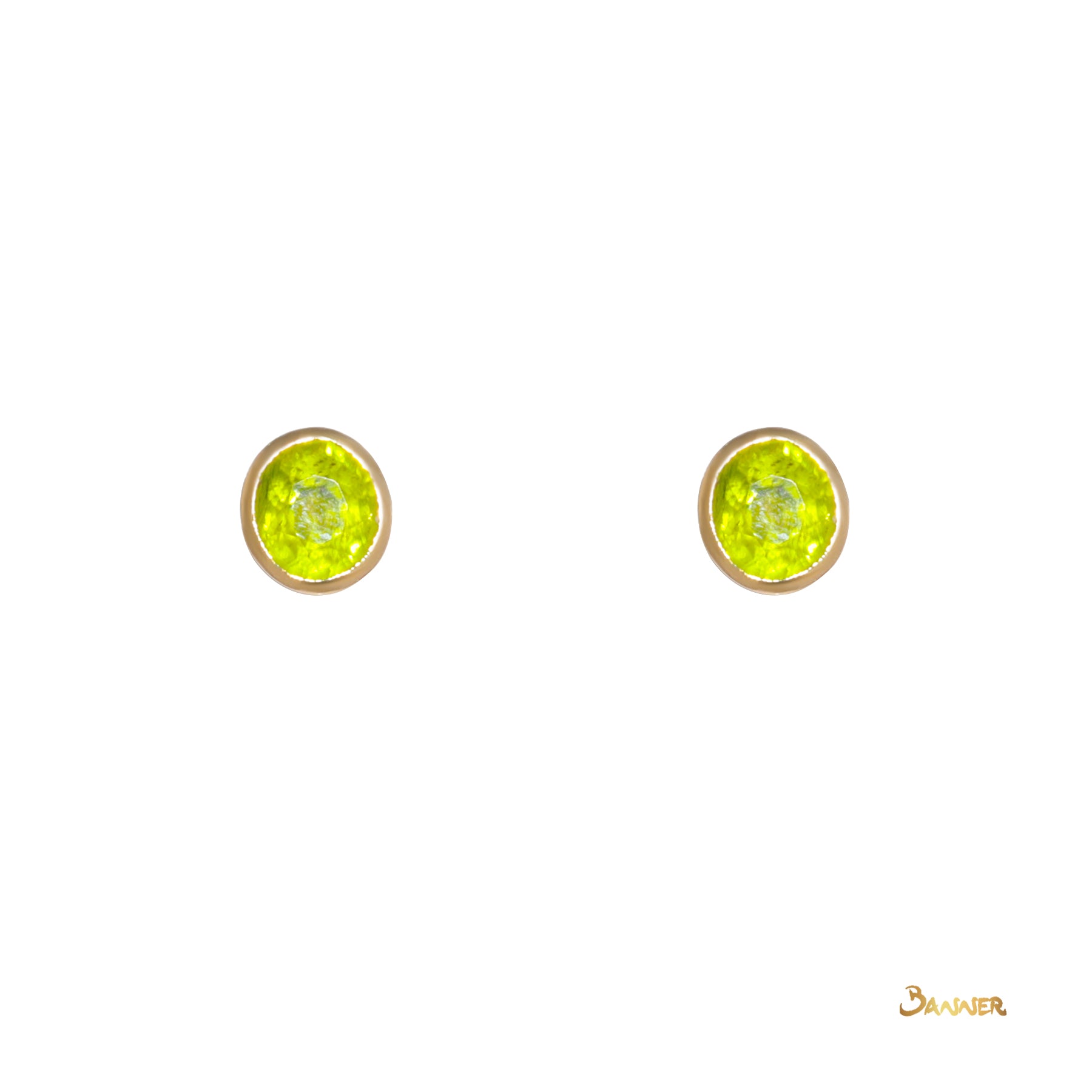 Peridot Stud Earrings