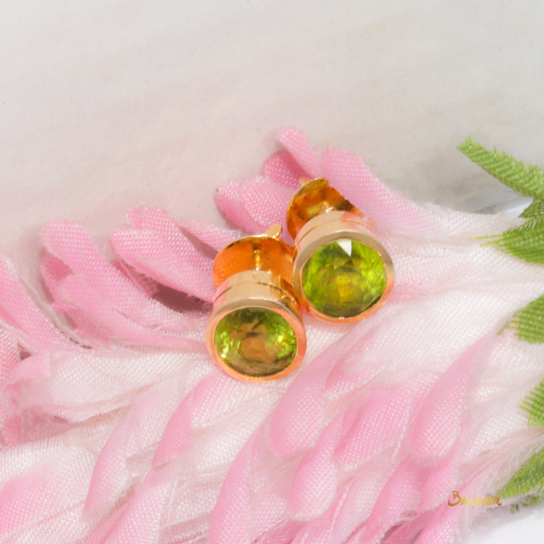 Peridot Stud Earrings