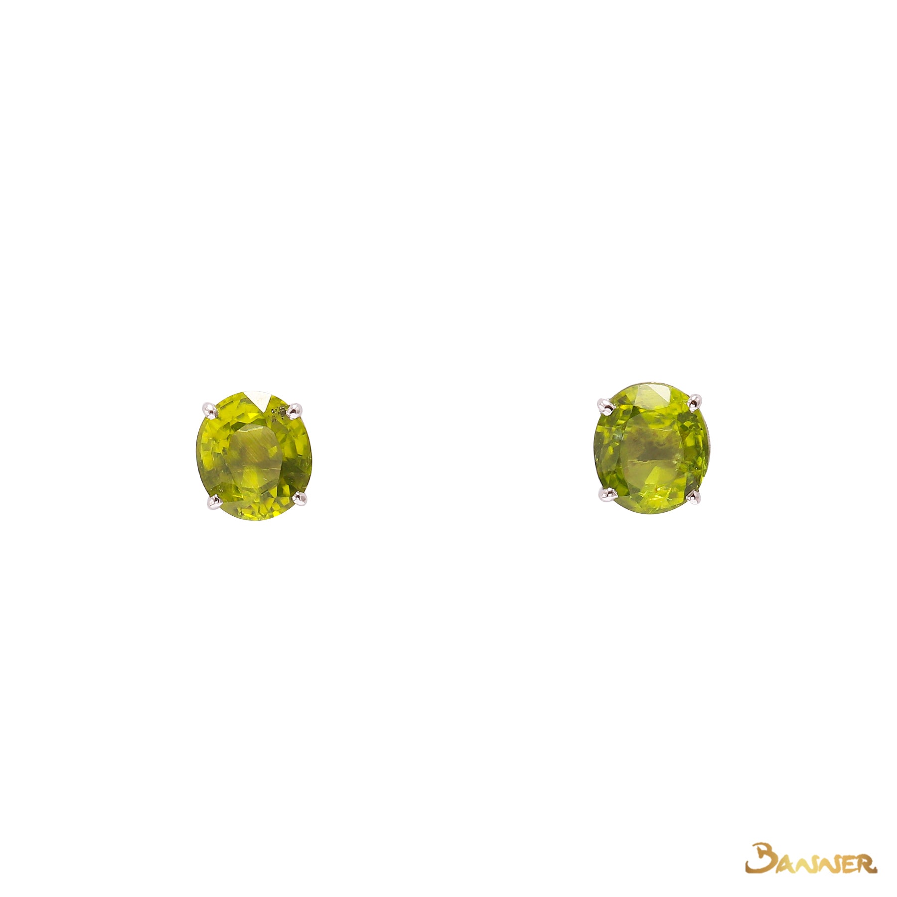 Peridot Stud Earrings