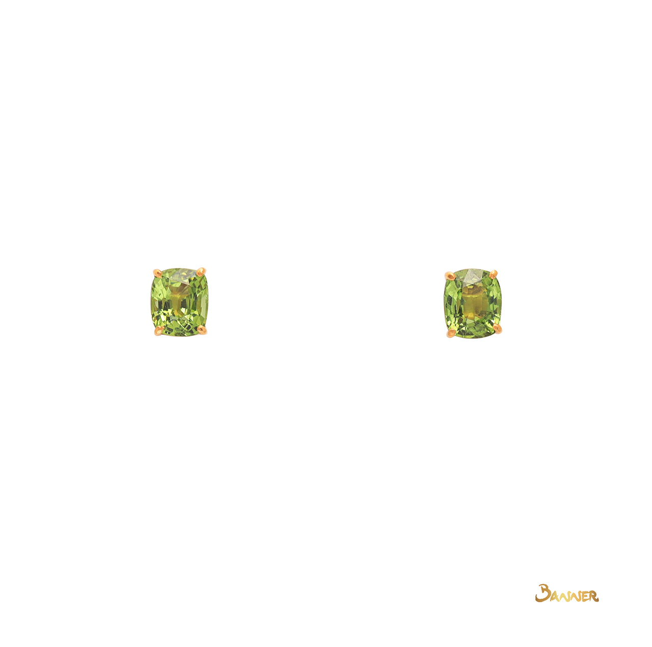 Peridot Solitaire Earrings