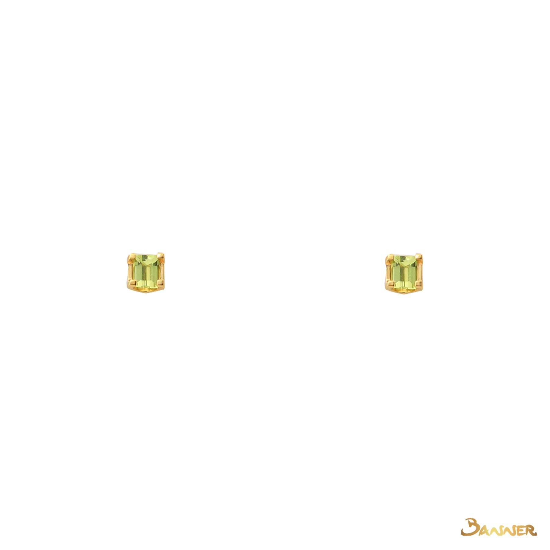 Peridot Stud Earrings