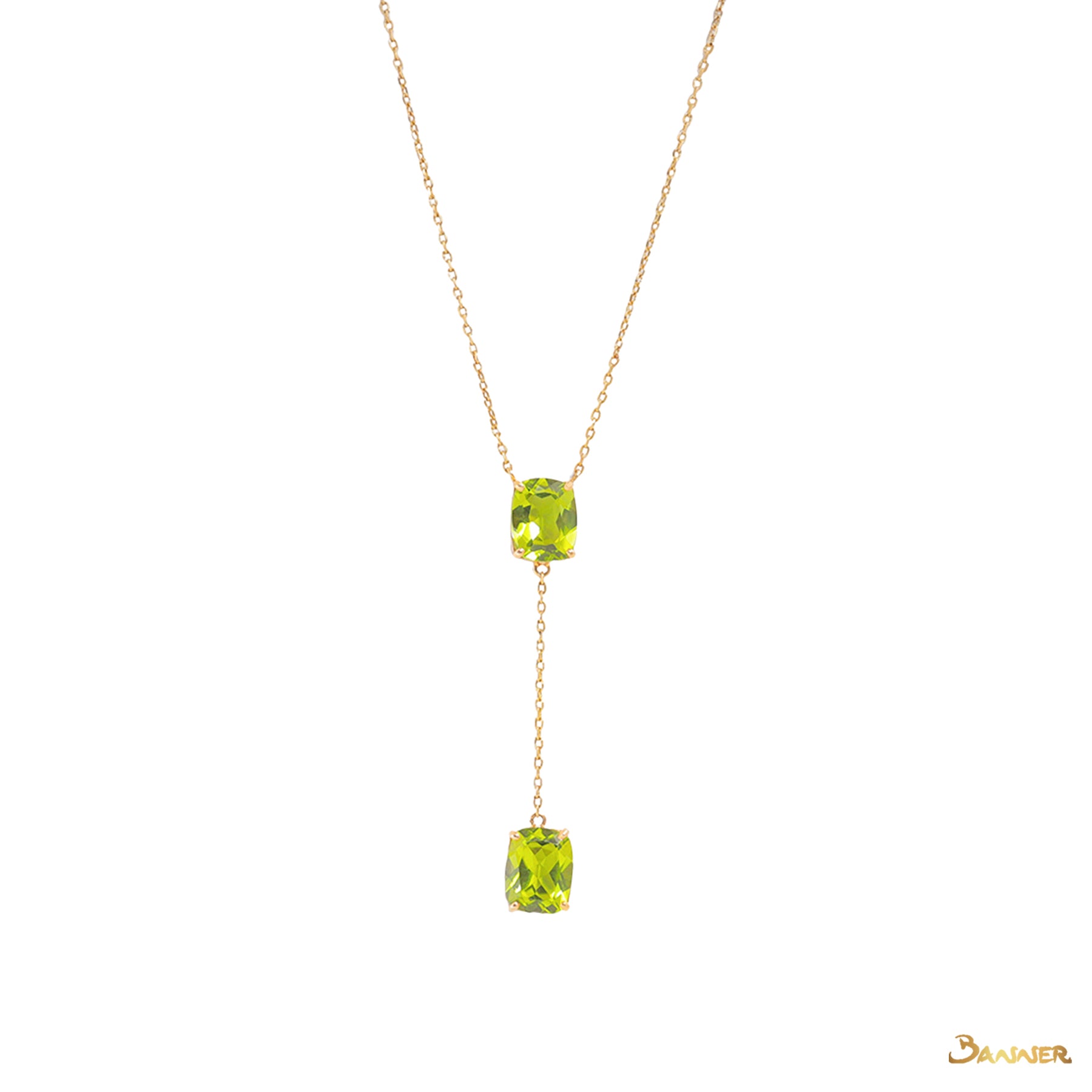 Peridot 2-Step Necklace