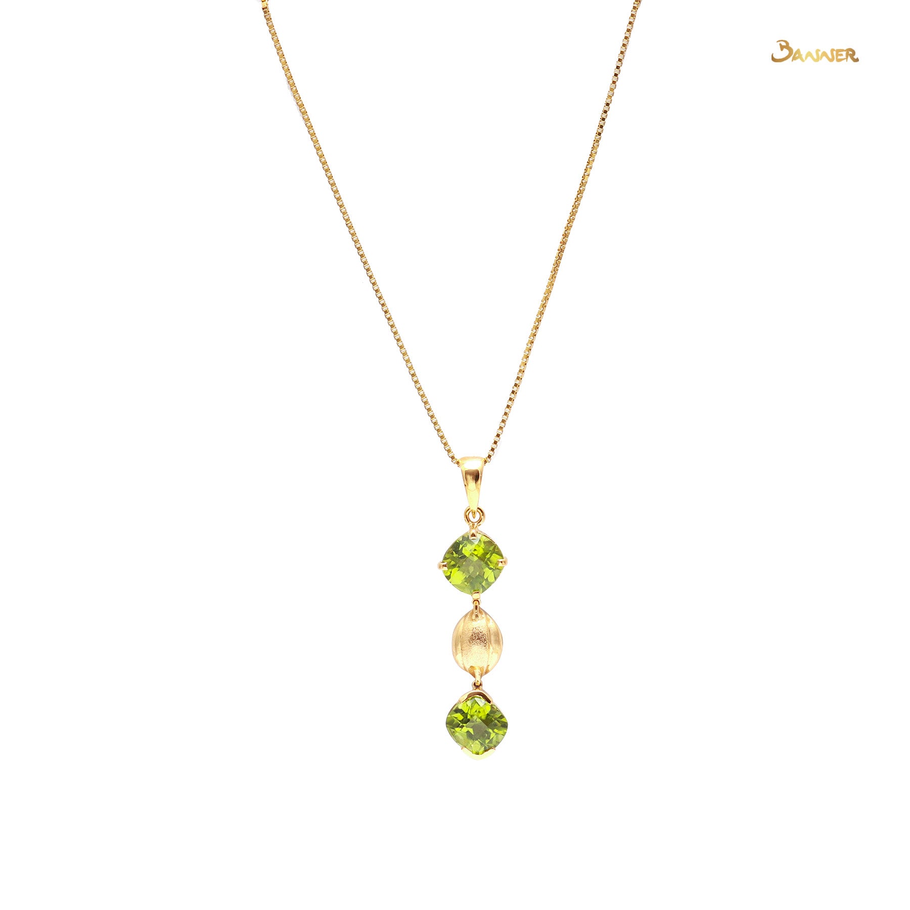 Peridot 2-Step Pendant