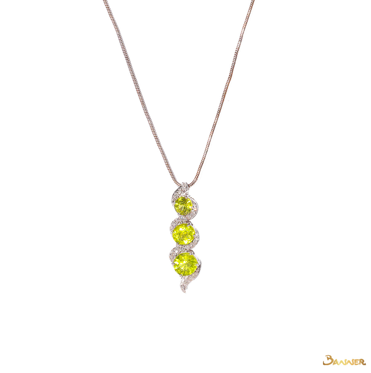 Peridot and Diamond Yae-Hlaing Pendant