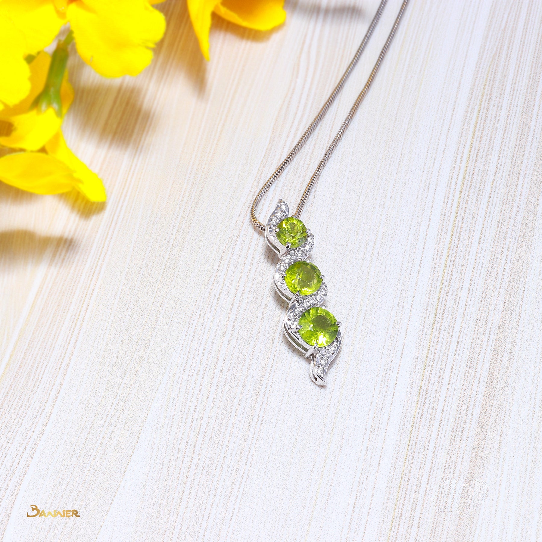 Peridot and Diamond Yae-Hlaing Pendant