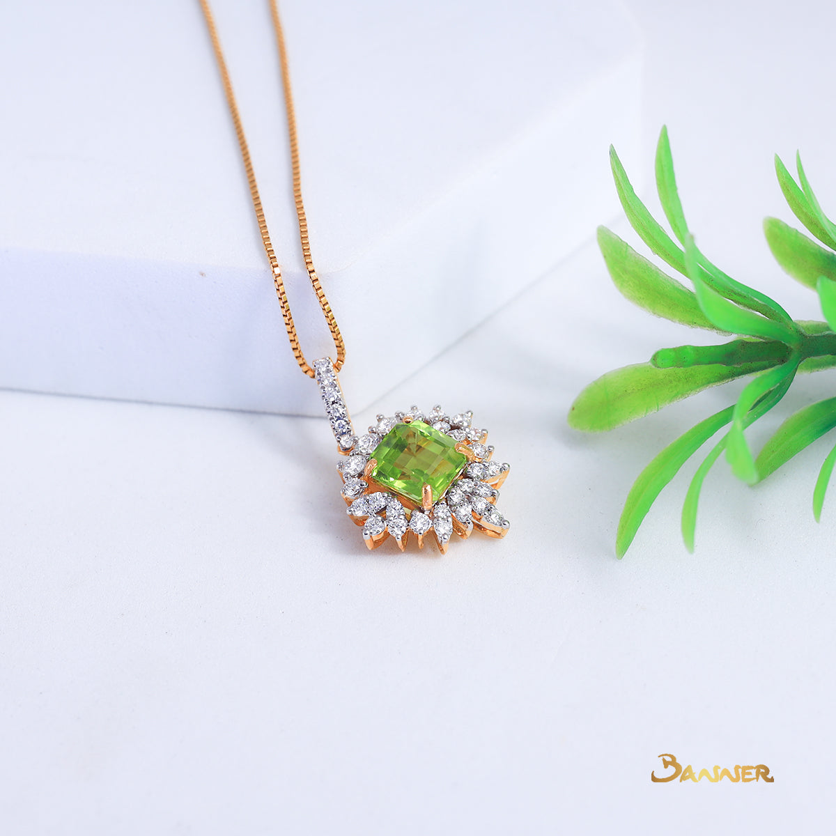 Peridot and Diamond Classic Set