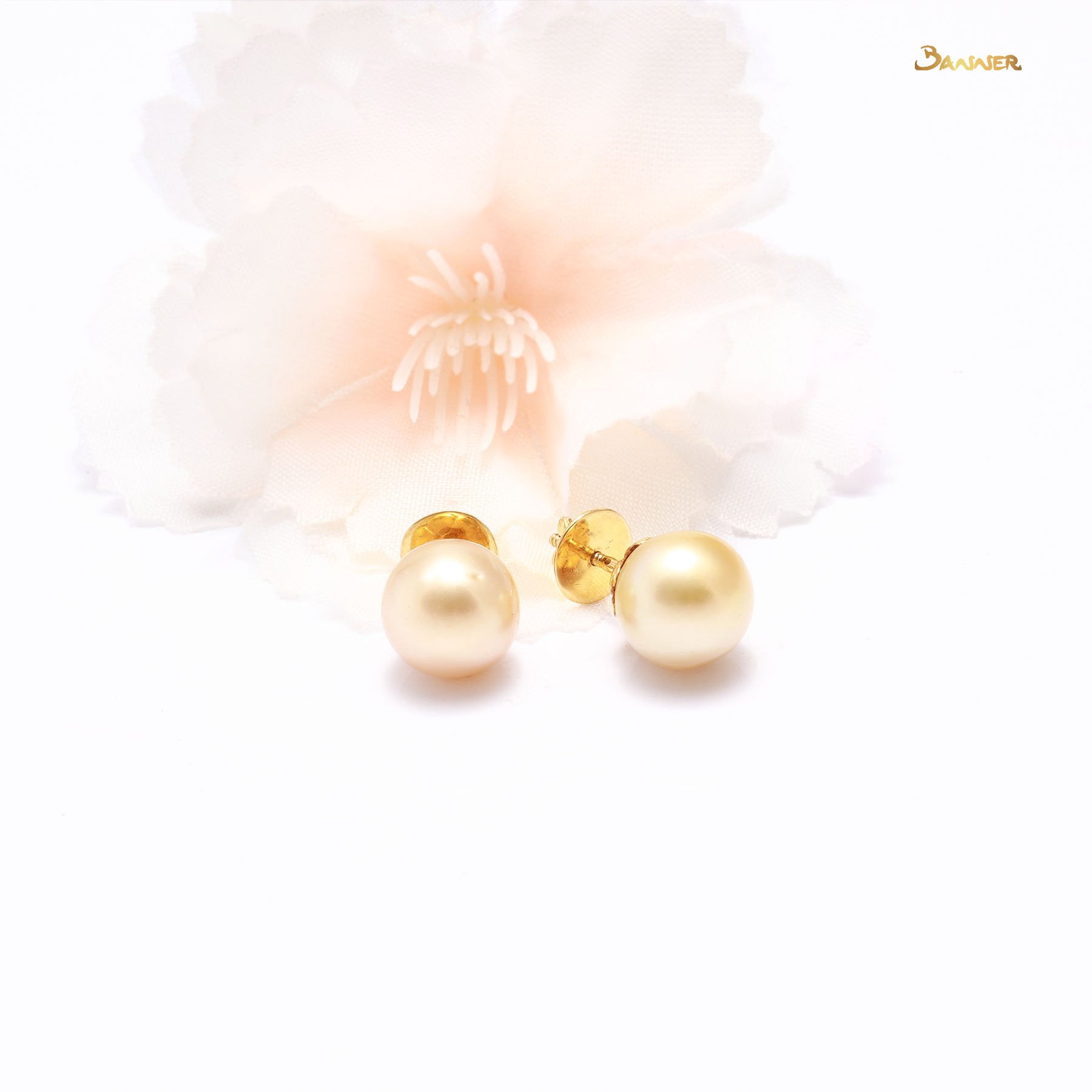 Pearl Solitaire Stud Earrings