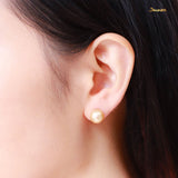 Pearl Solitaire Stud Earrings