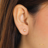 Pearl Solitaire Earrings