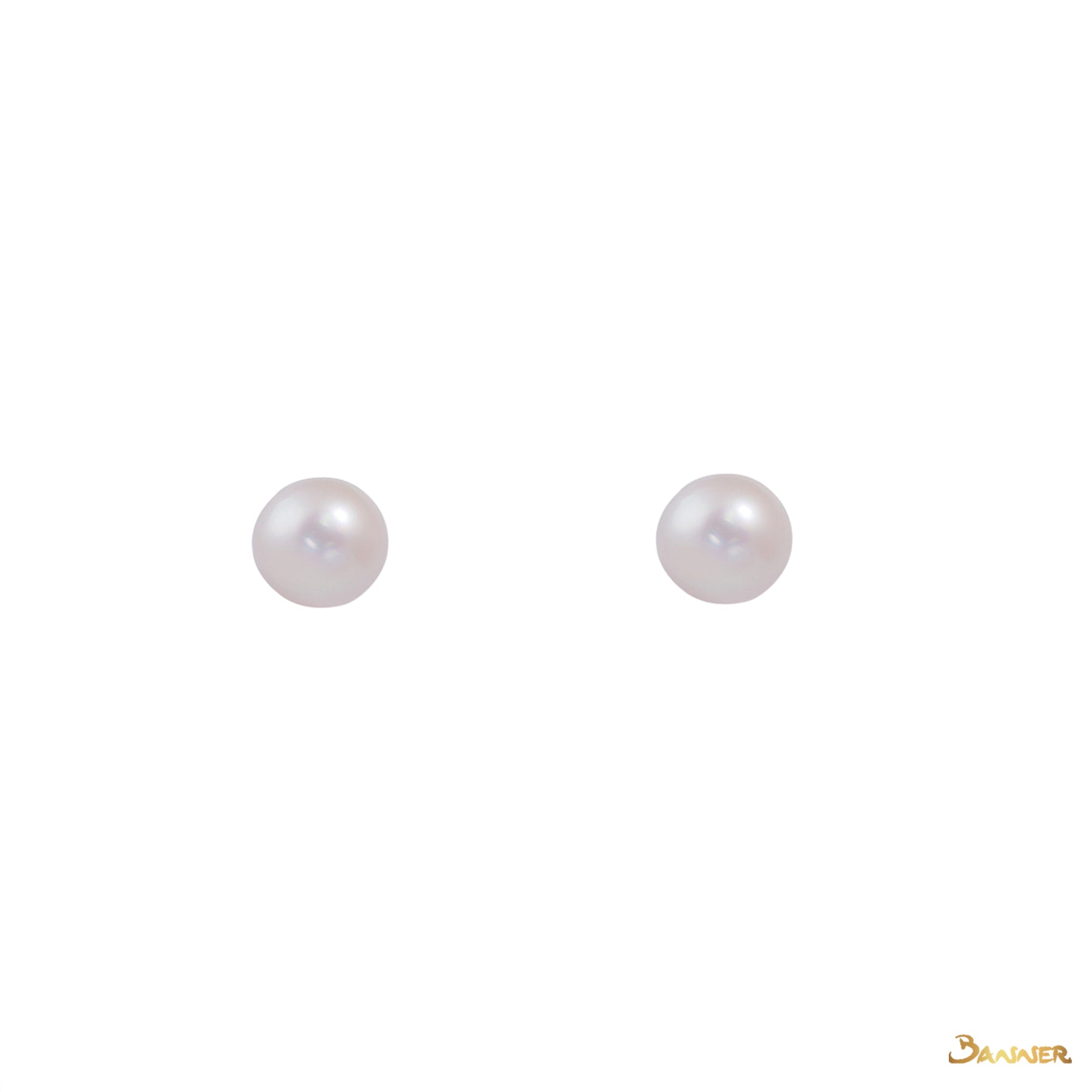 Pearl Solitaire Stud Earrings