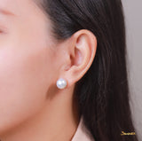 Pearl Solitaire Stud Earrings