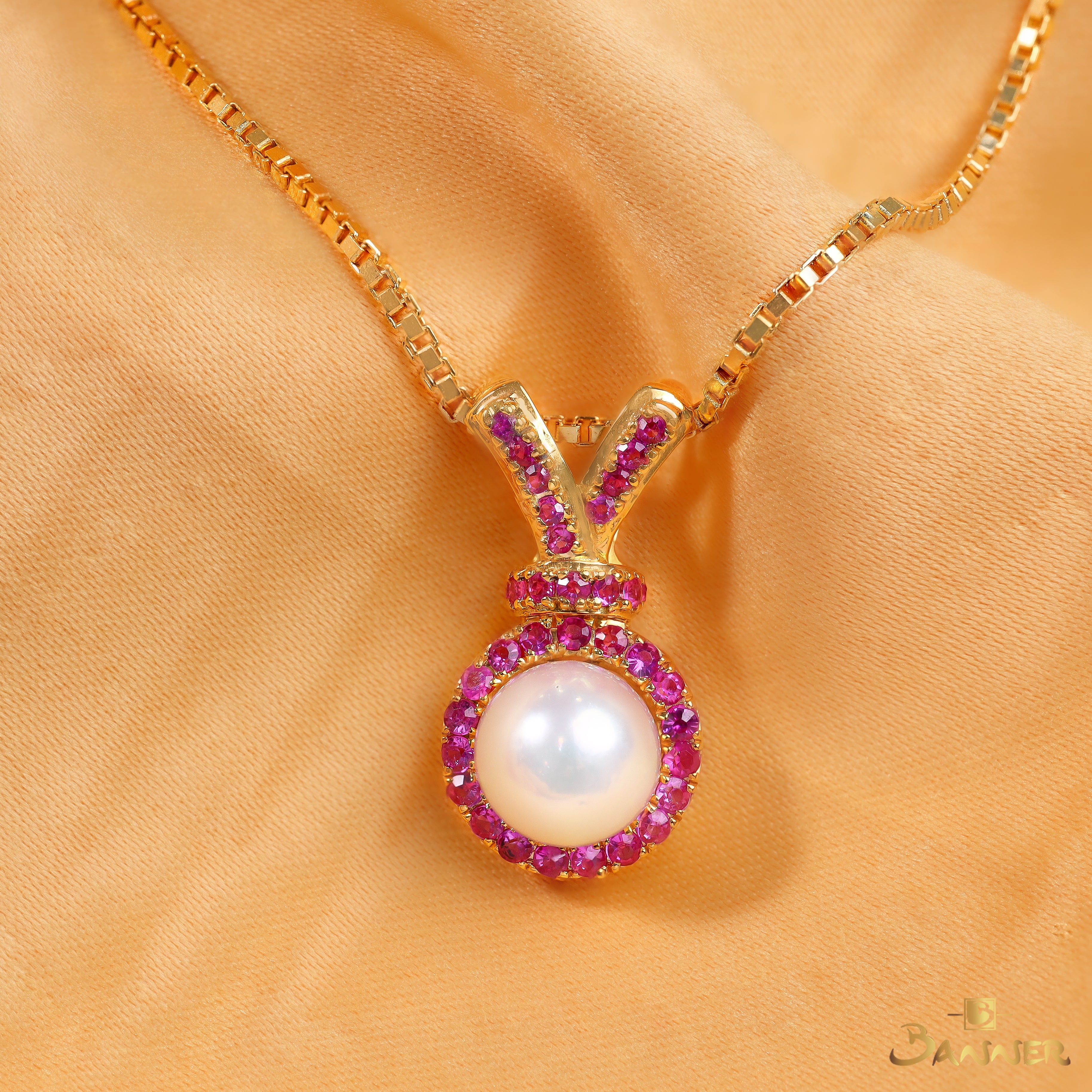 Pearl and Pink Spinel Reverie Pendant