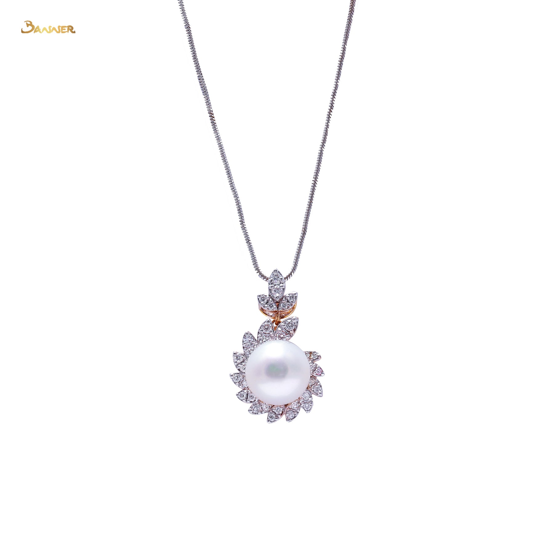 Pearl and Diamond Kanote Pendant