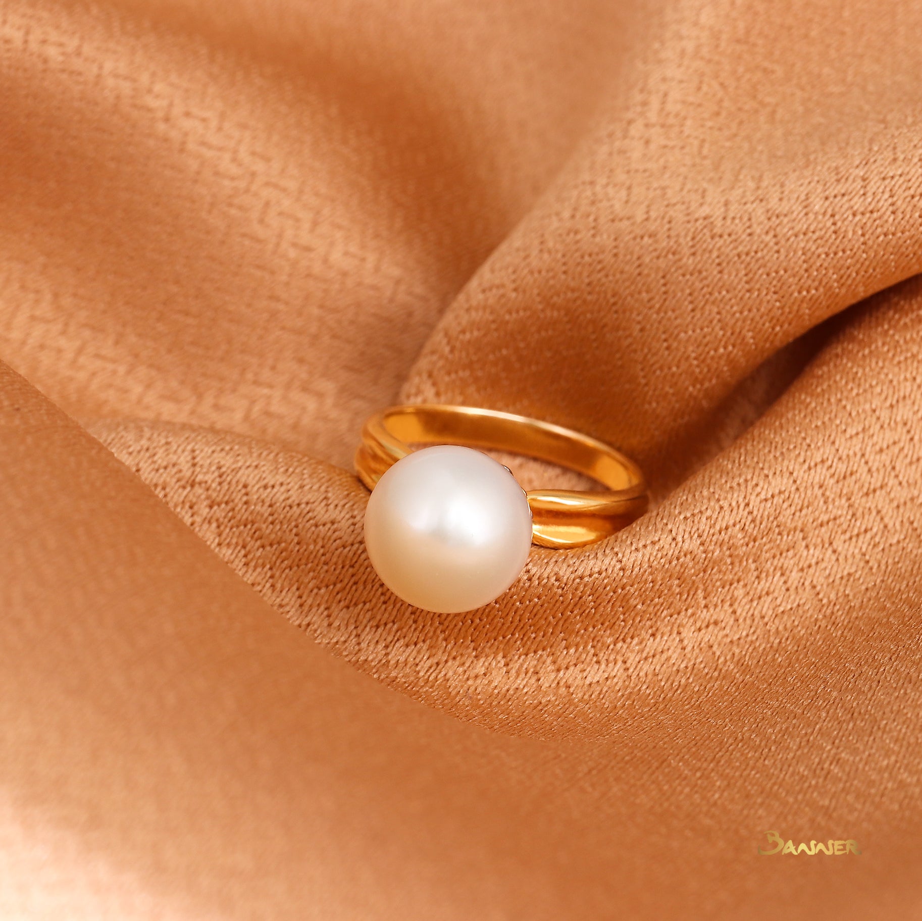 Pearl Solitaire Ring