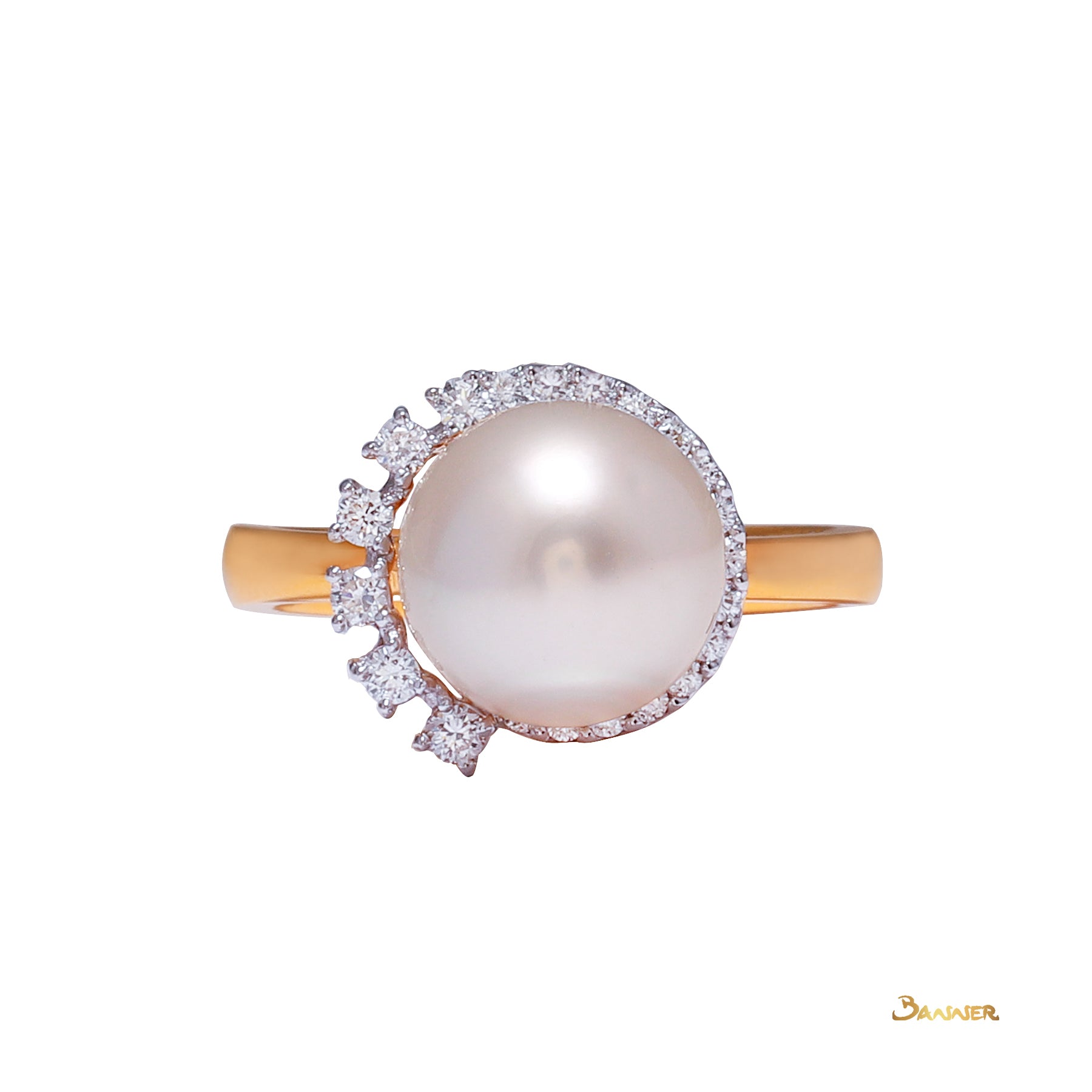 Pearl and Diamond Ring