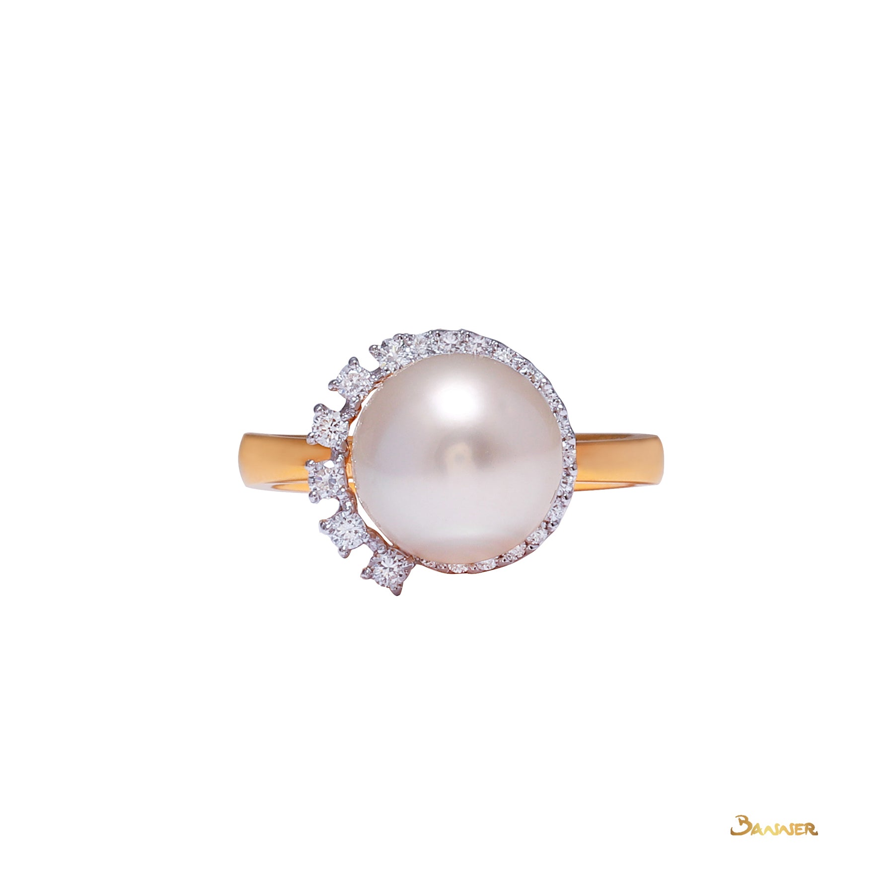 Pearl and Diamond Ring