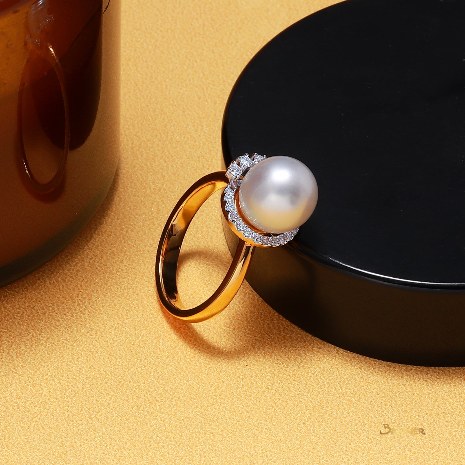 Pearl and Diamond Ring