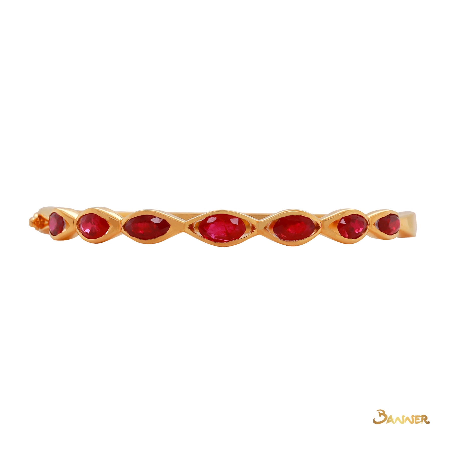 Marquise-cut Ruby Bracelet (7 pcs)