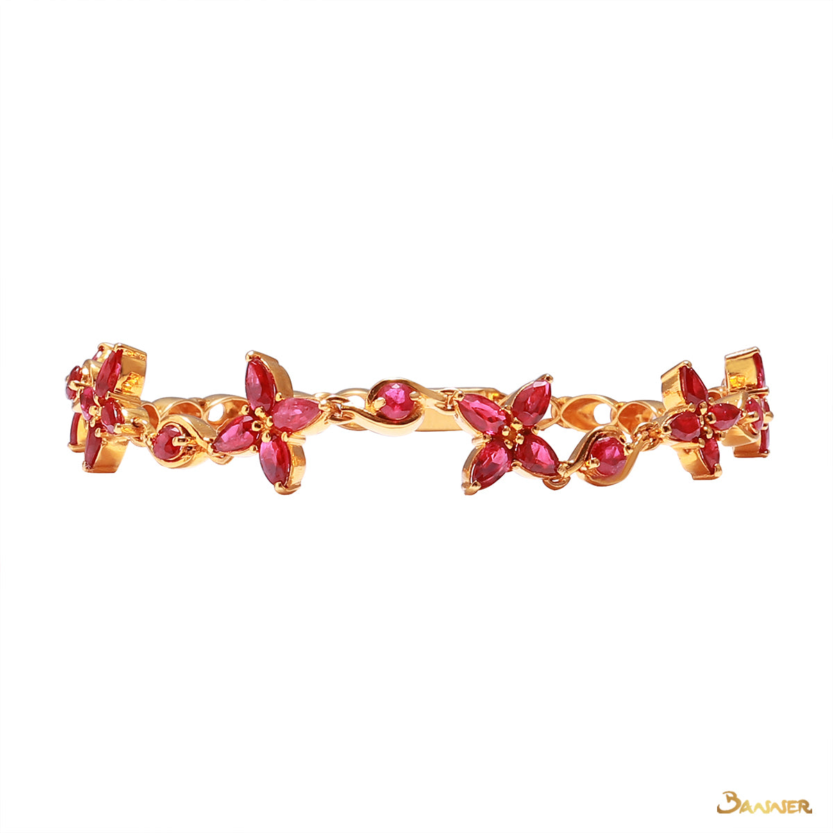 Ruby Butterfly Bracelet