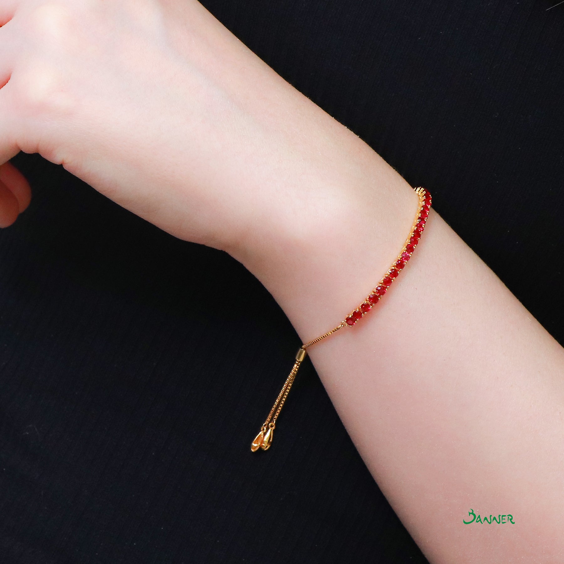 Ruby Petite Bracelet (Adjustable)