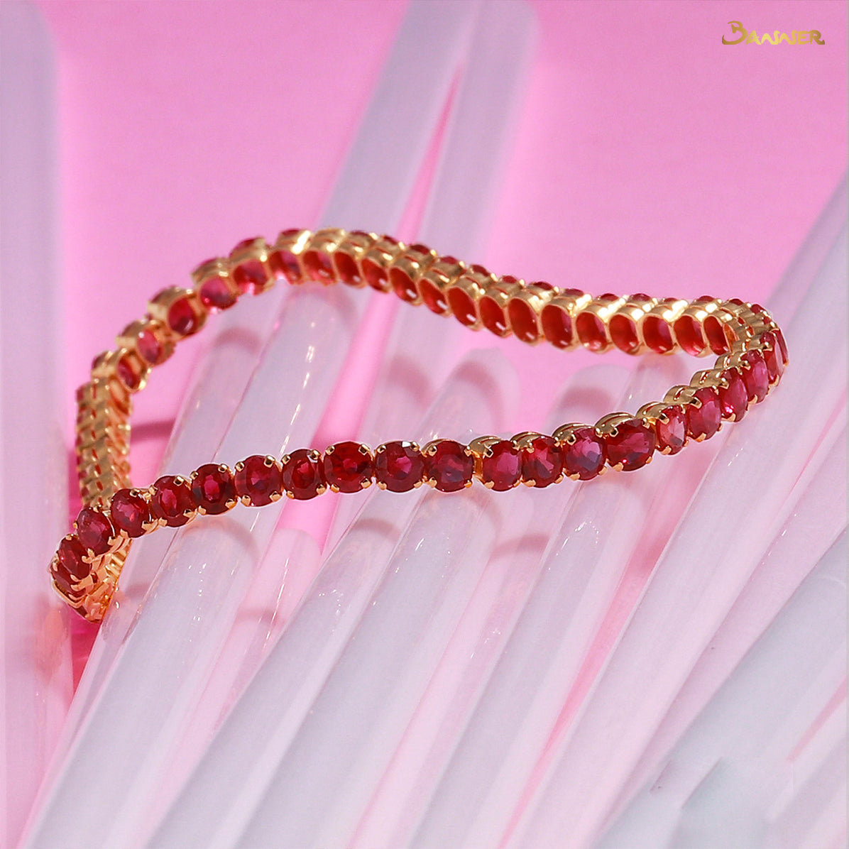 Ruby Tennis Bracelet