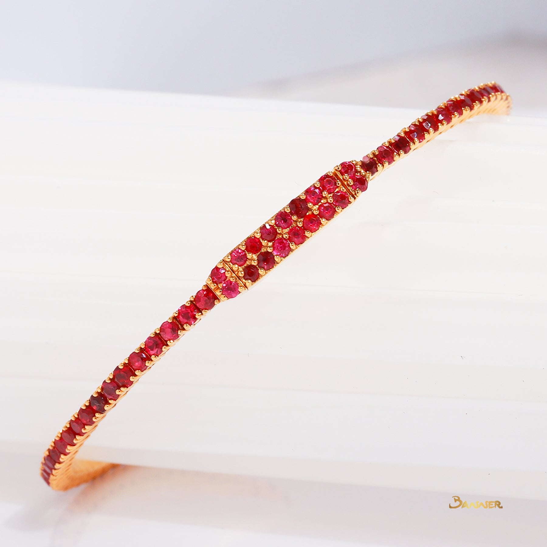 Ruby Tennis Bracelet ( Soft )