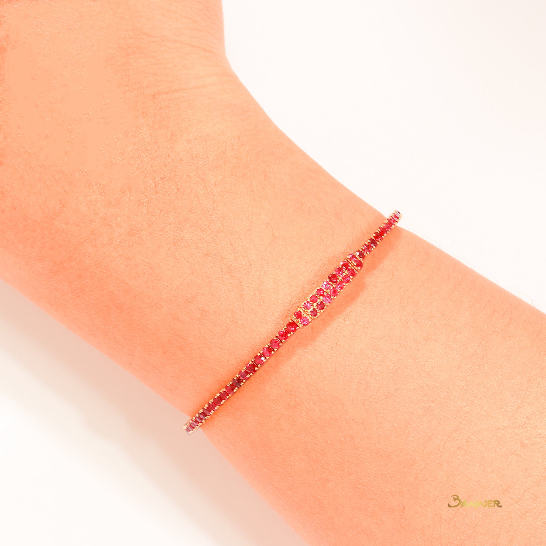 Ruby Tennis Bracelet ( Soft )